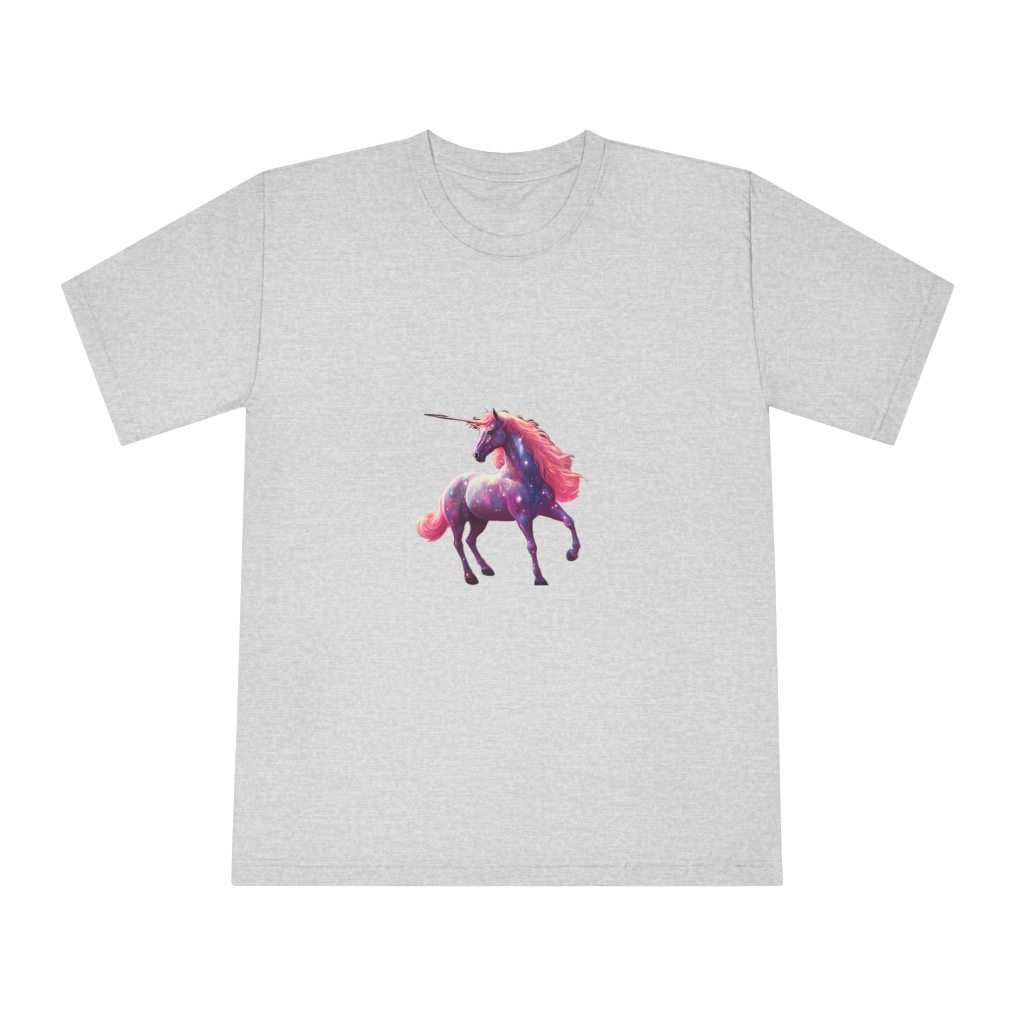 Unicorn With Pink Mane Stars It Unisex Classic Crewneck T Shirt - Image 13