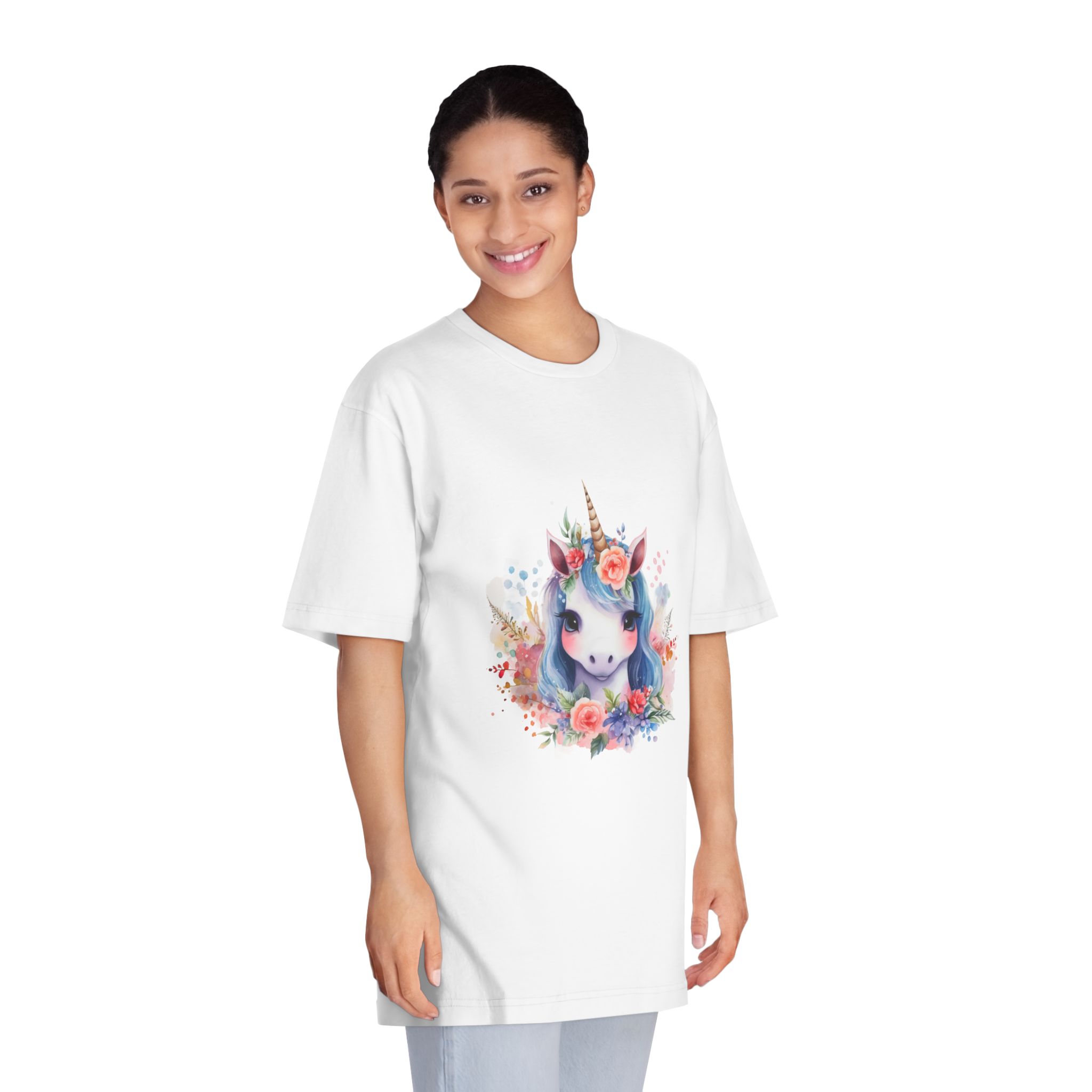 Unicorns 418 Unisex Classic Crewneck T Shirt - Image 3