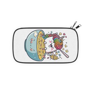 Cute Kawaii Unicorn Graphic Eating Ramen Passport Wallet