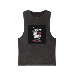 Unicorn 10 Unisex Stonewash Tank Top
