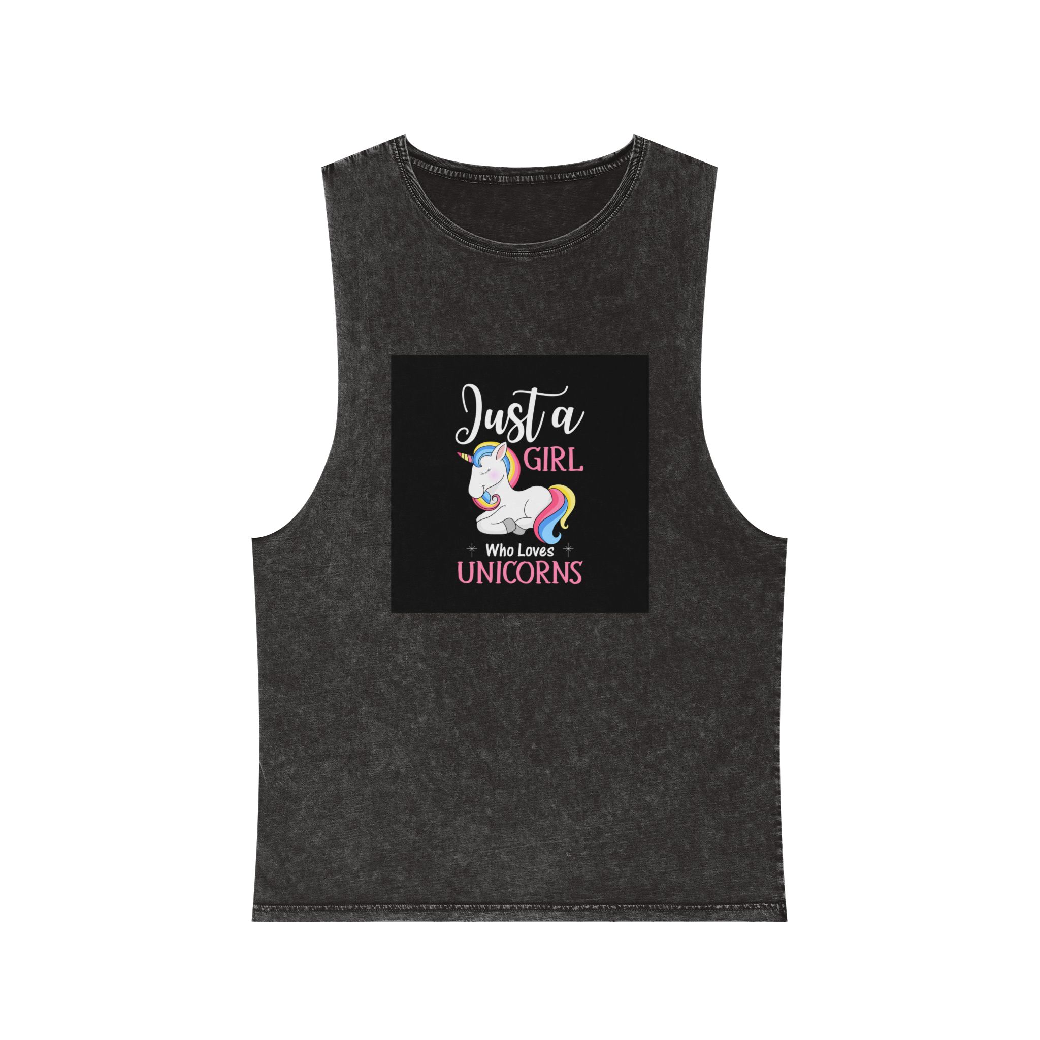 Unicorn 10 Unisex Stonewash Tank Top