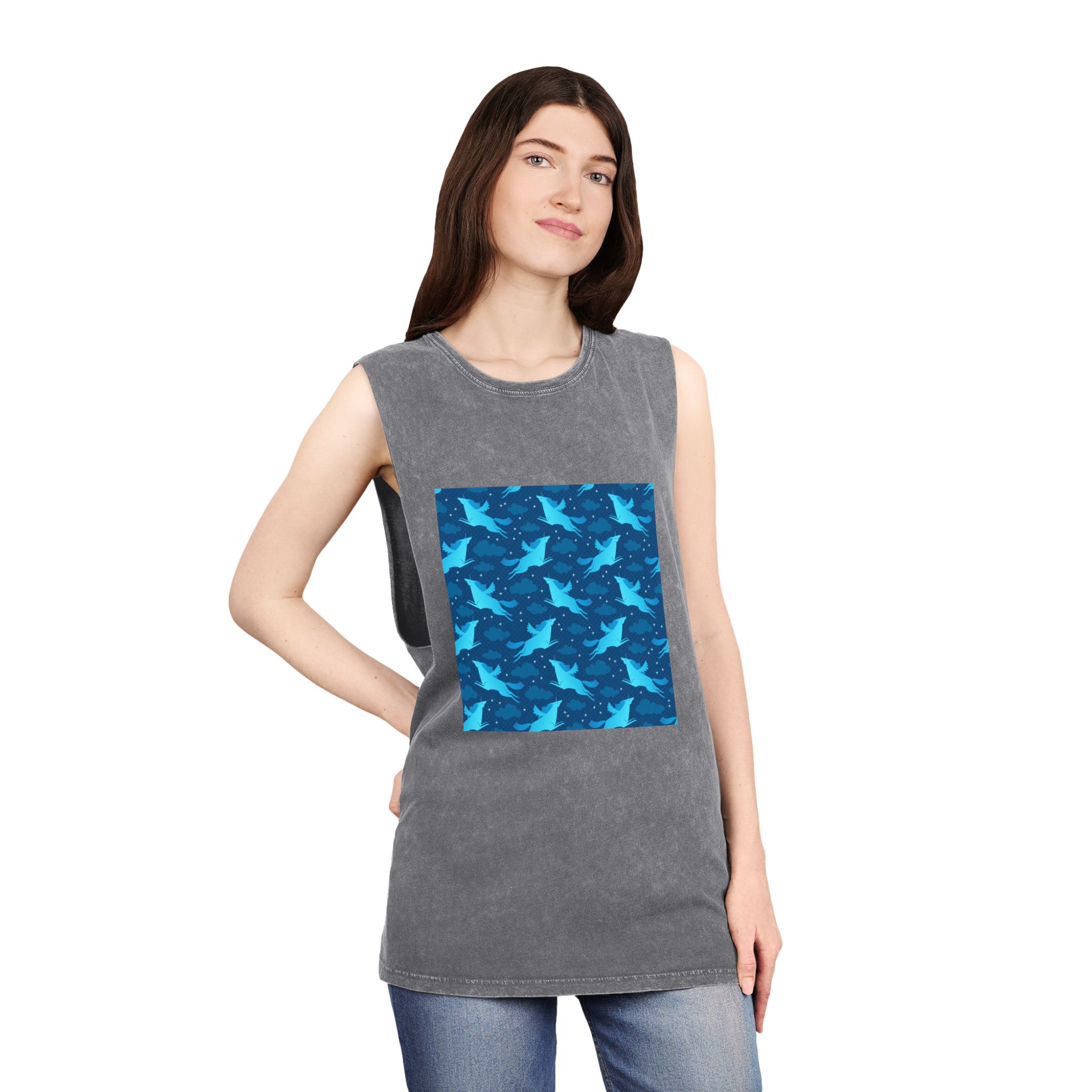 Unicorn V510 Unisex Stonewash Tank Top - Image 12