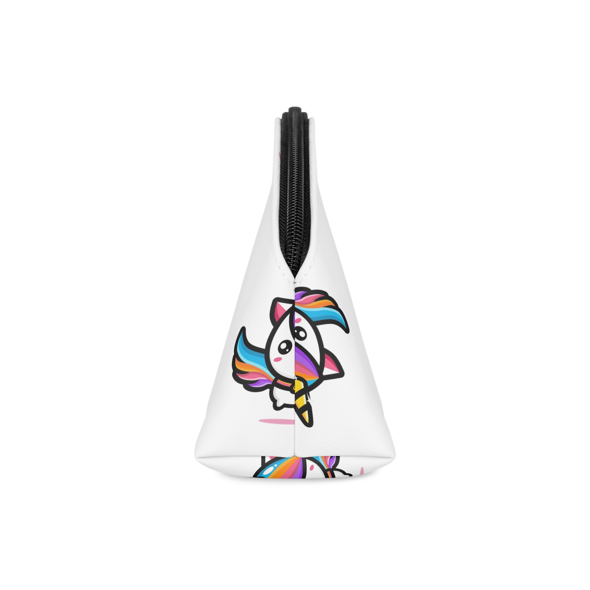 Cute Unicorn Mascot Design (5) Makeup Bag - Image 4