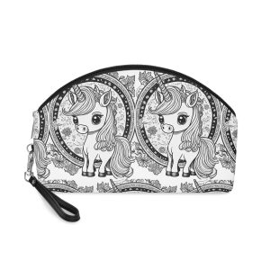 Adorable Unicorn Illustrations Kids Makeup Bag