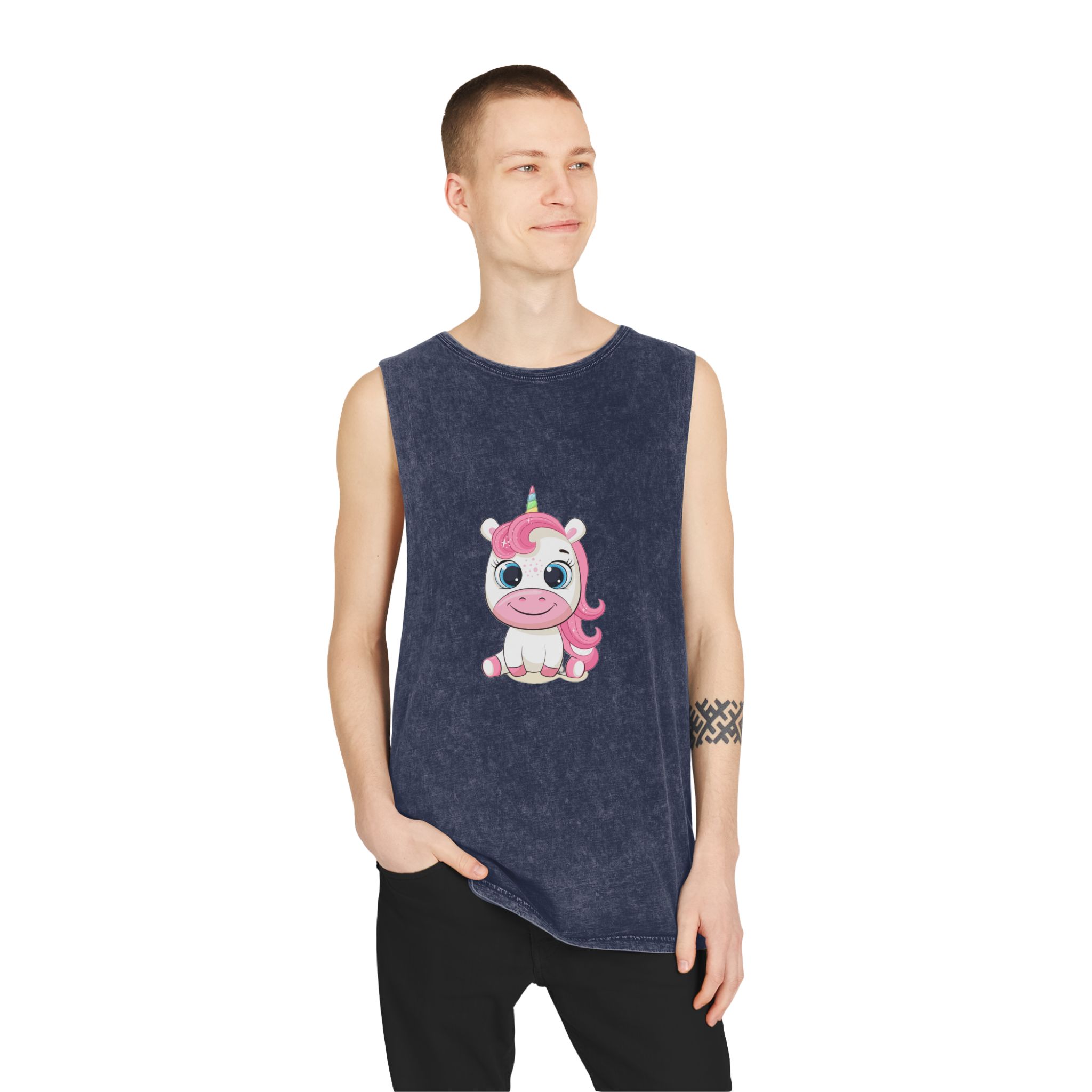Unicorn V446 Unisex Stonewash Tank Top - Image 15