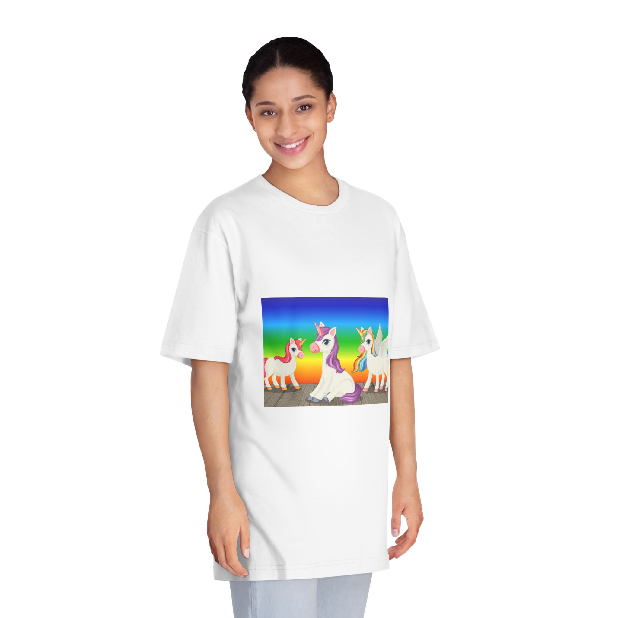 Unicorn V711 Unisex Classic Crewneck T Shirt - Image 3