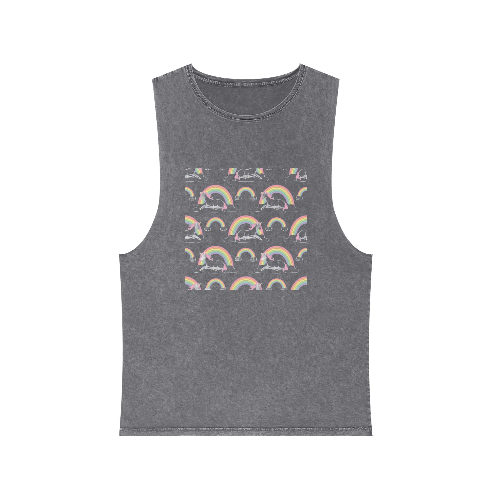 Unicorn V538 Unisex Stonewash Tank Top - Image 9