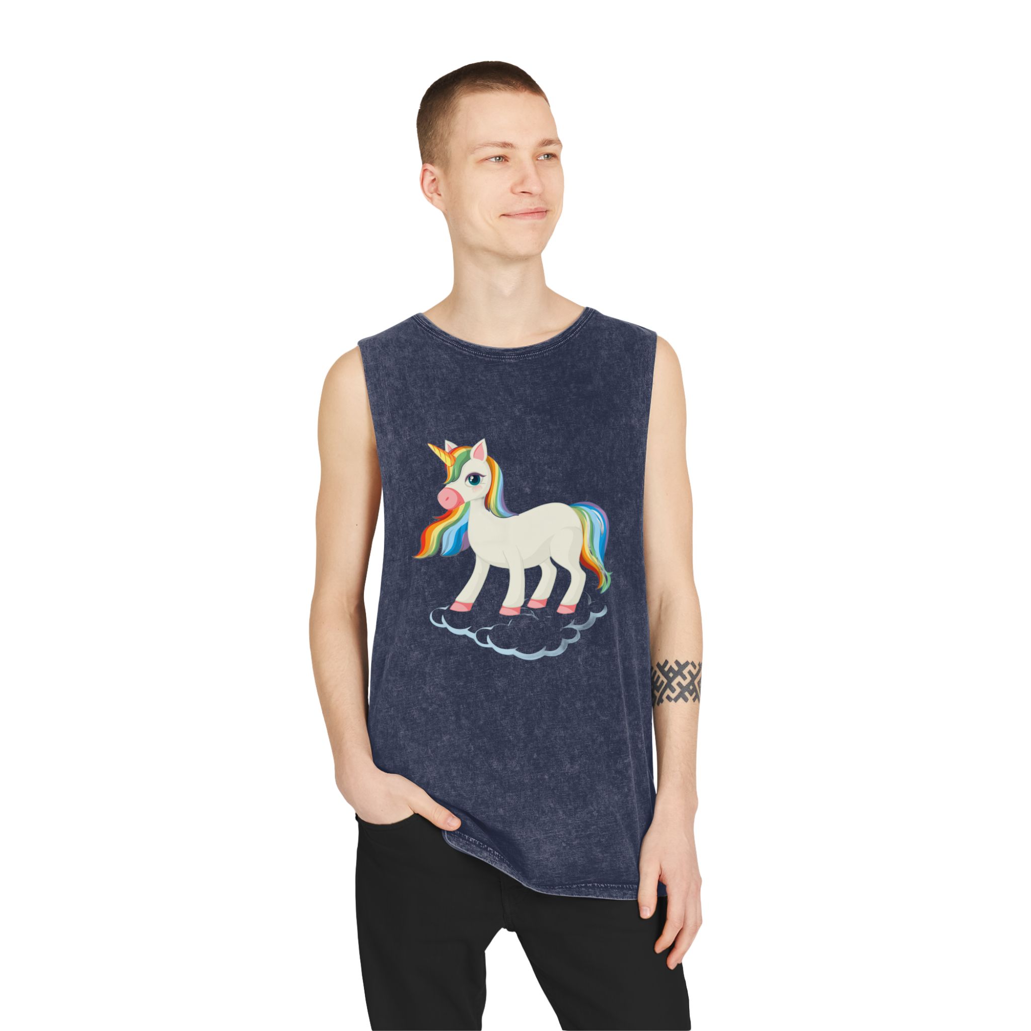 Unicorn V469 Unisex Stonewash Tank Top - Image 15