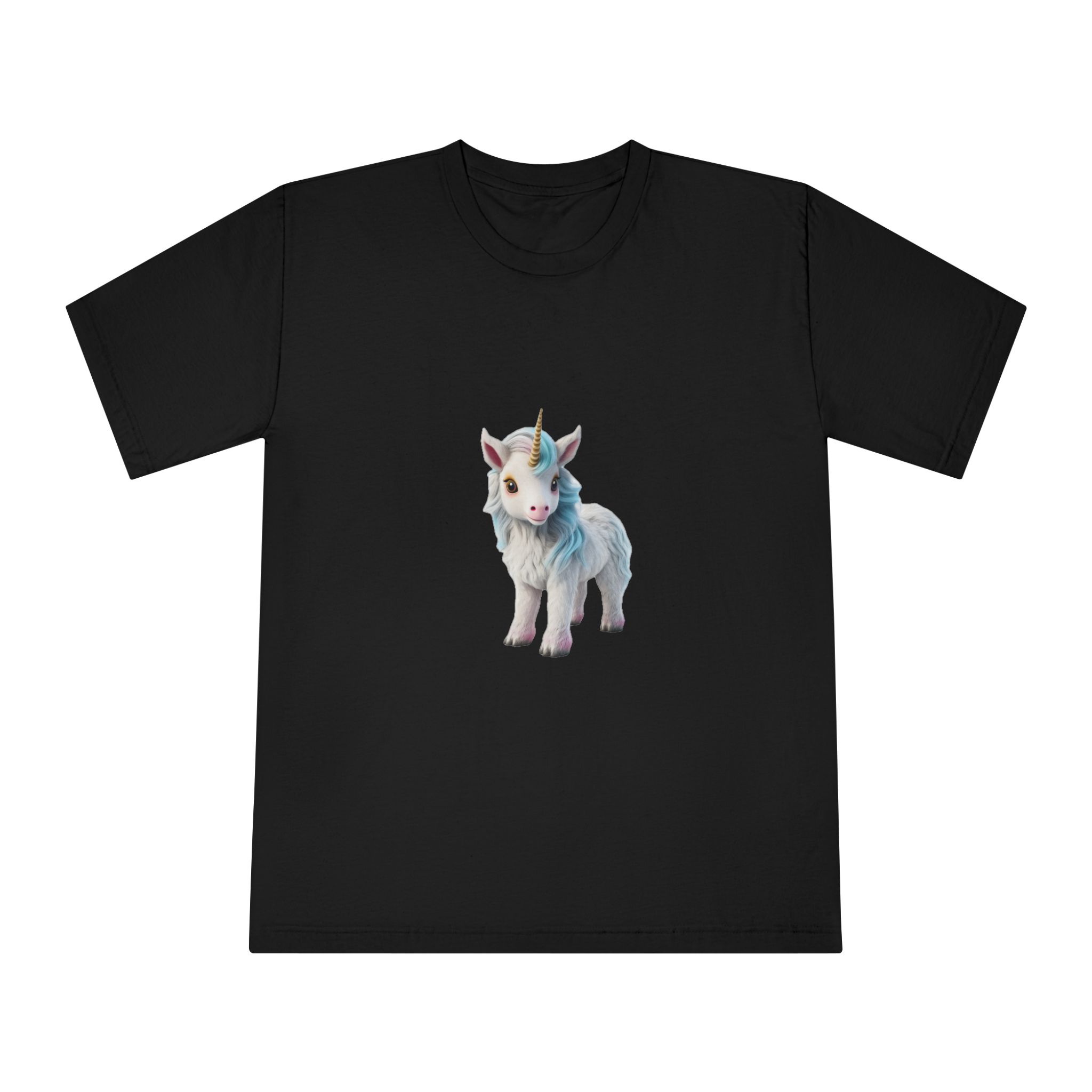 Colorful Cartoon Animated 3d Unicorn Children (7) Unisex Classic Crewneck T Shirt - Image 5