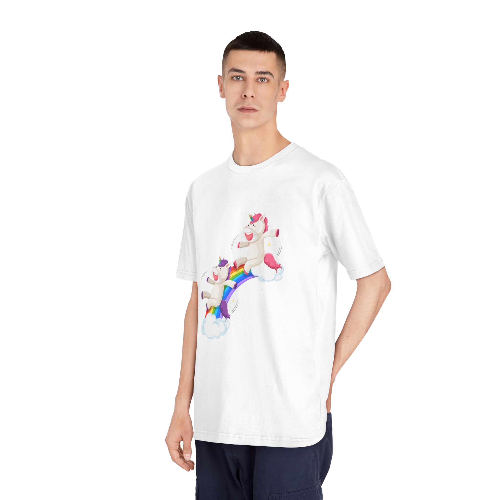 Unicorns 74 Unisex Classic Crewneck T Shirt - Image 4