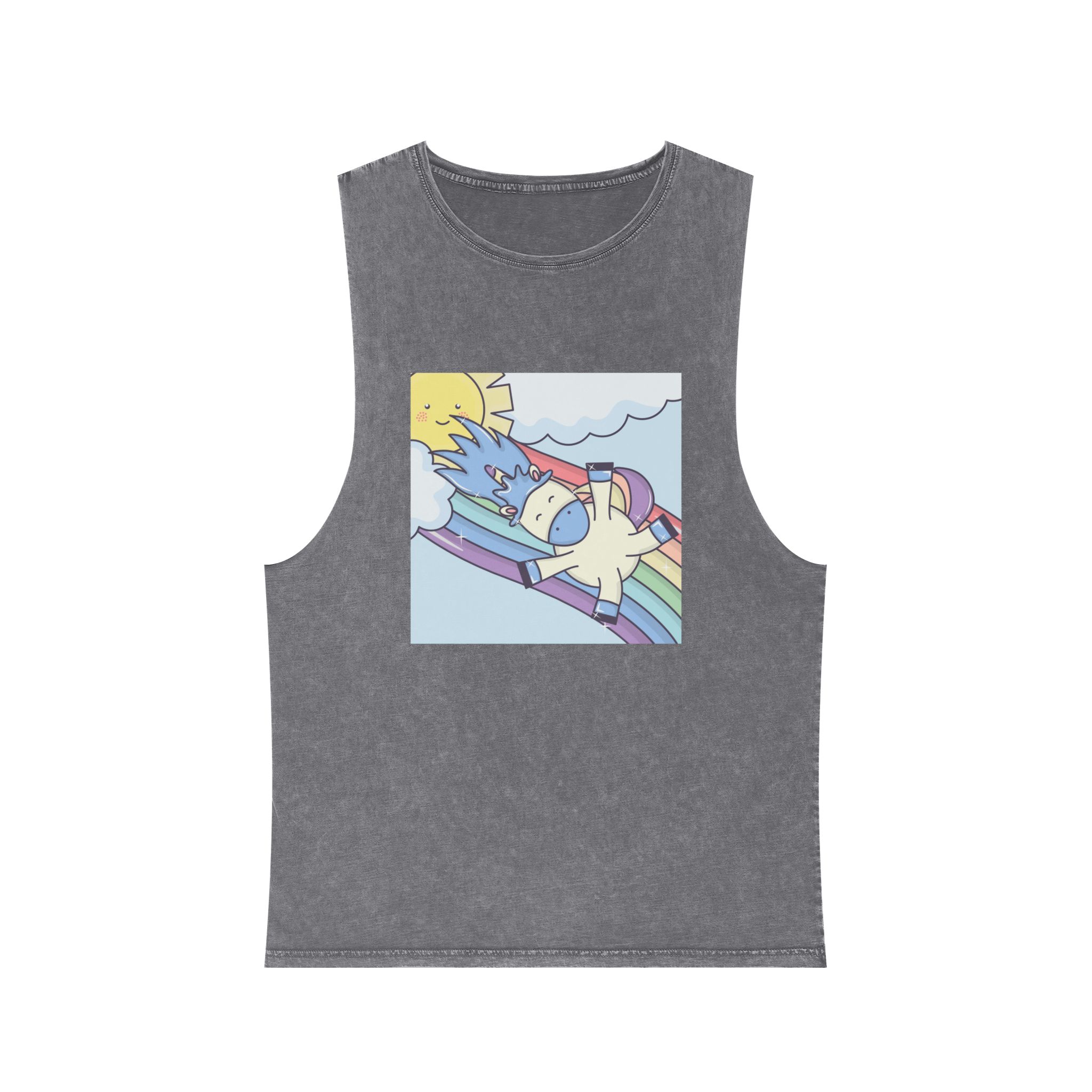Unicorn V349 Unisex Stonewash Tank Top - Image 9