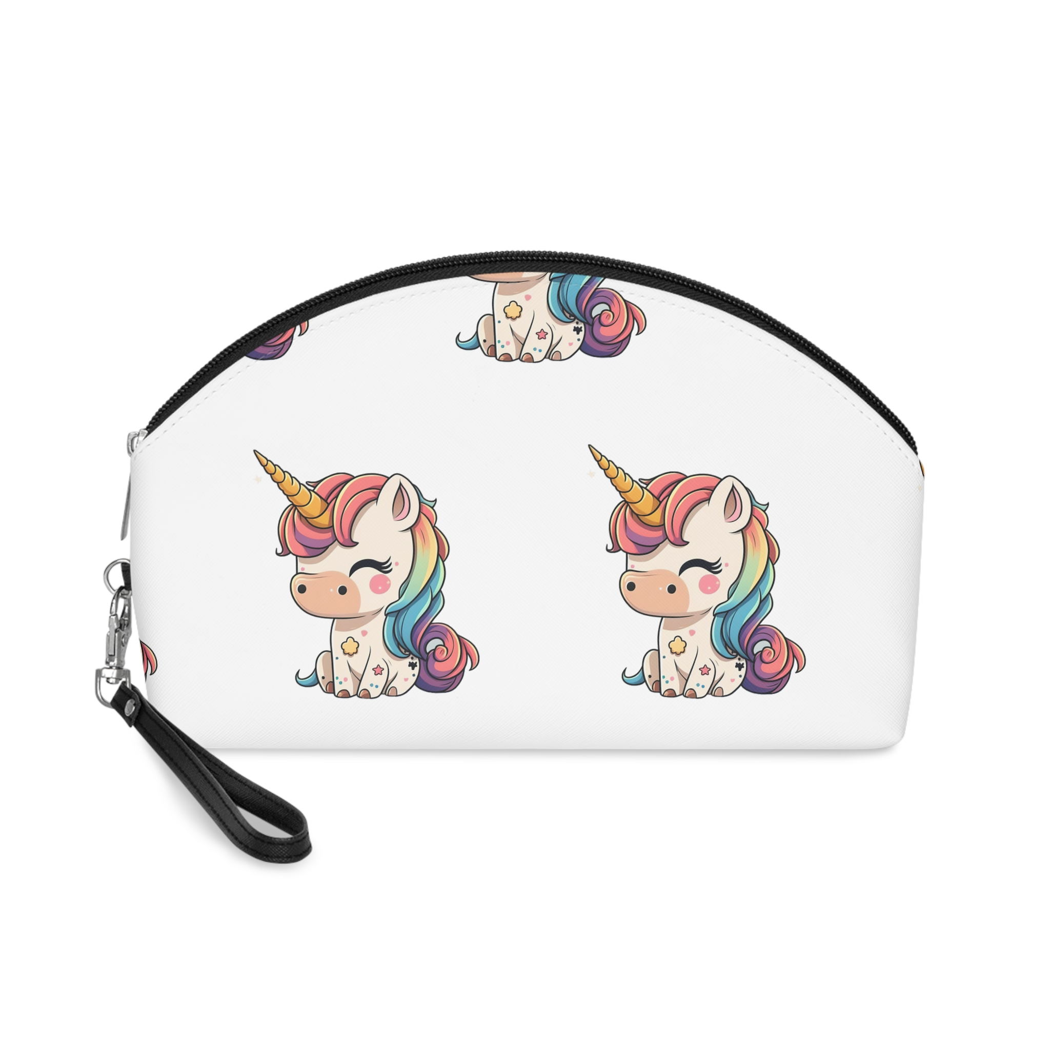 Whimsical Wonders Adorable Unicorn Fotor Bg Remover 2023120317116 Makeup Bag