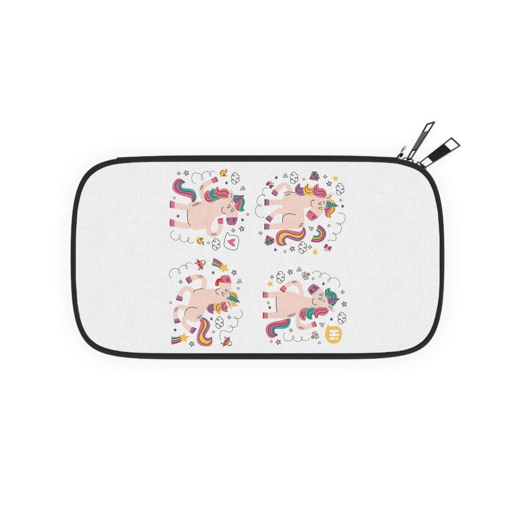 Doodle Hand Drawn Unicorn Stickers Passport Wallet
