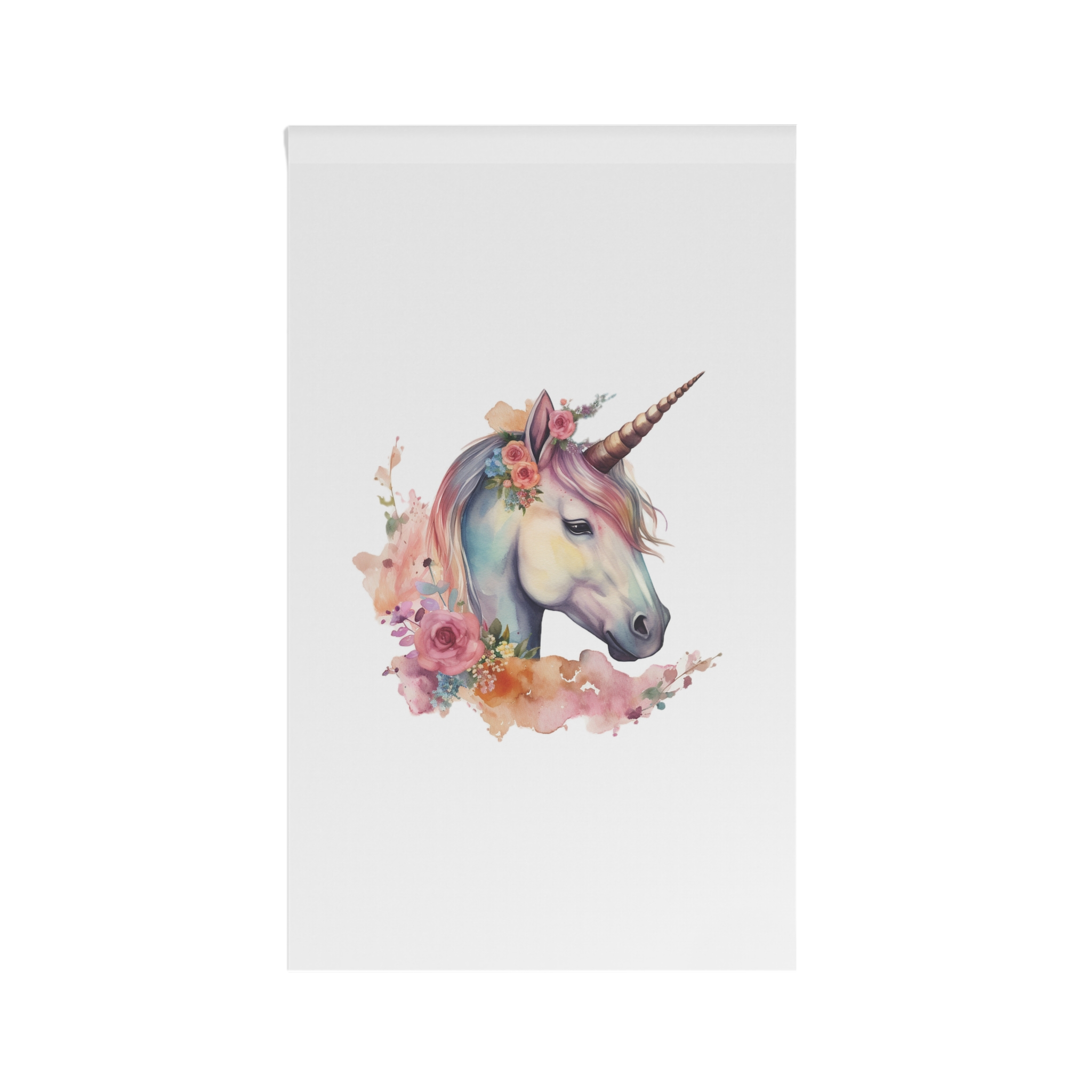 Unicorn With Pink Mane Flowers It House Banner - Image 2