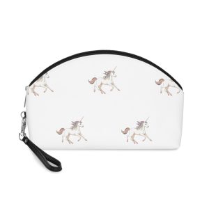 Beautiful Unicorn Running Magical Meadow Unicorn Background Images Whimsical Unicorn (53) Makeup Bag