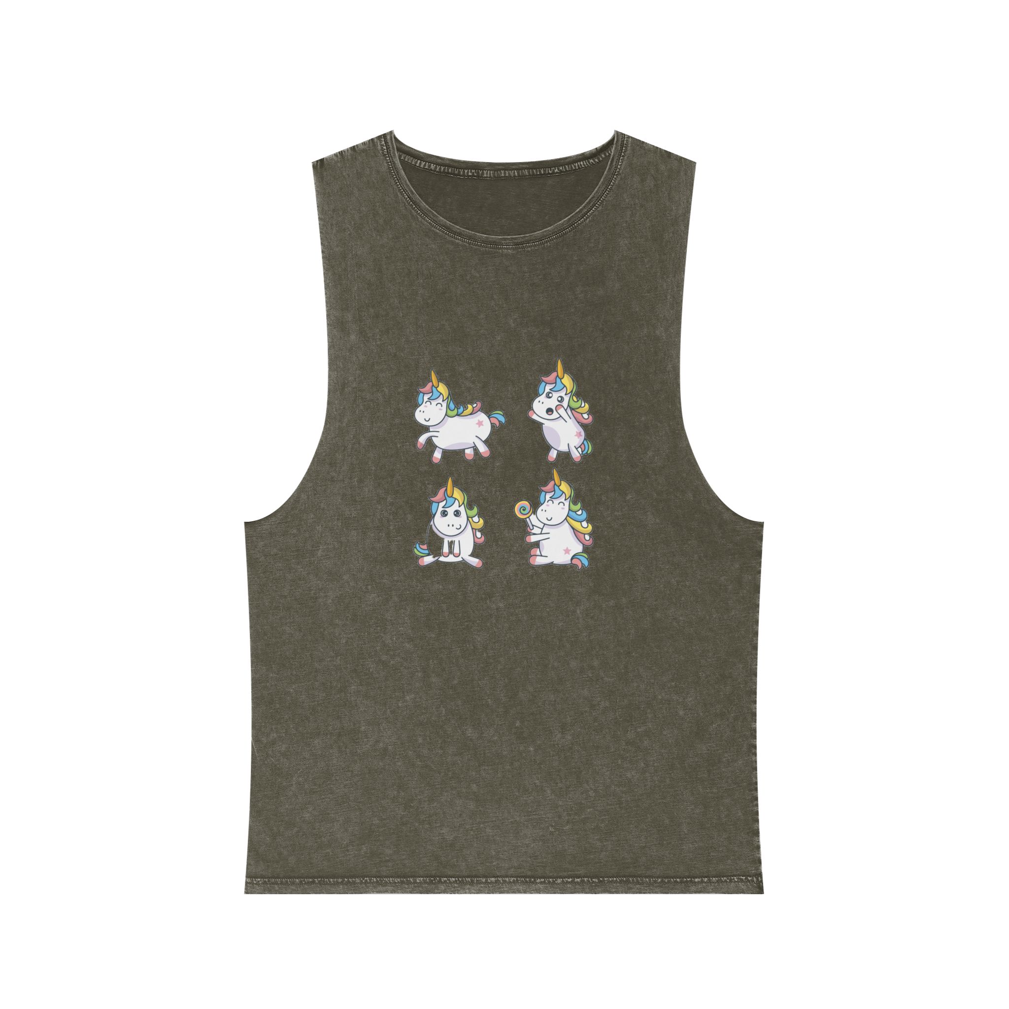Unicorn V314 Unisex Stonewash Tank Top - Image 5