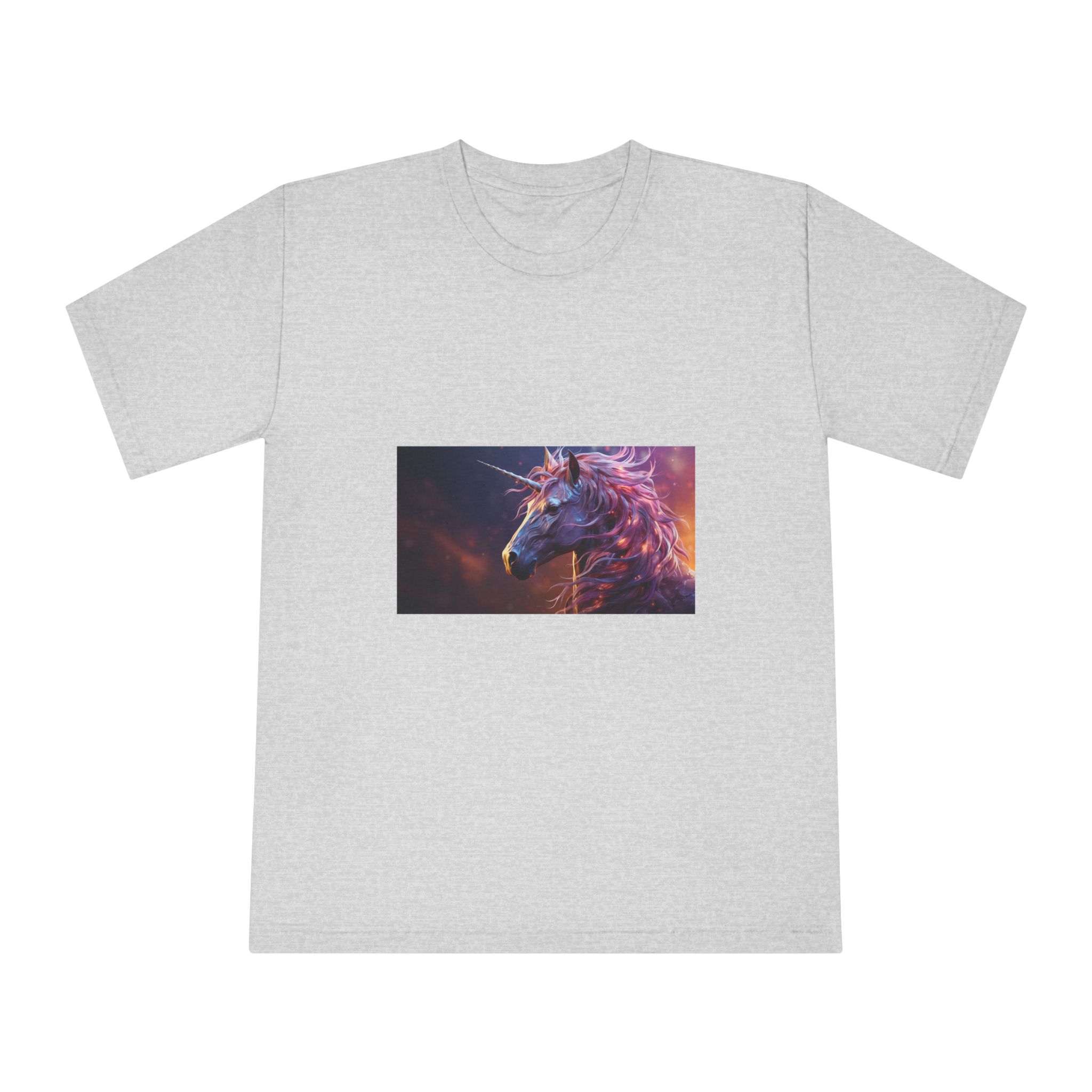Pink 3d Mythical Unicorn With Lights Mane (1) Unisex Classic Crewneck T Shirt - Image 13