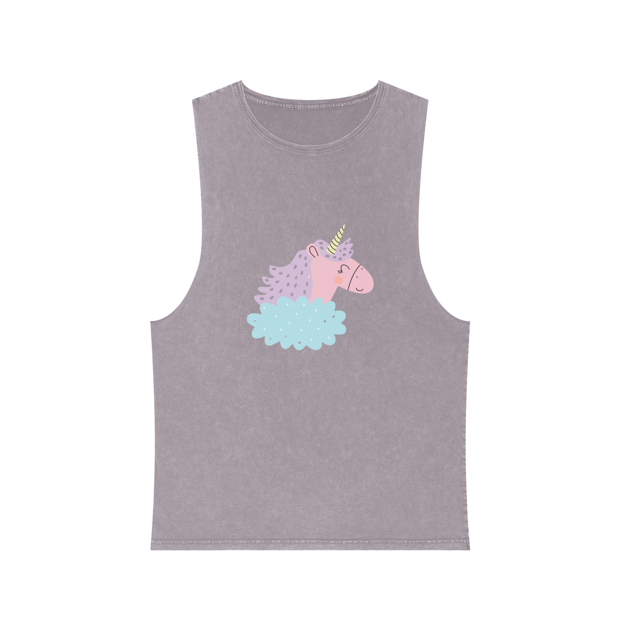 Sweetie Unicorn 184636 Unisex Stonewash Tank Top - Image 17