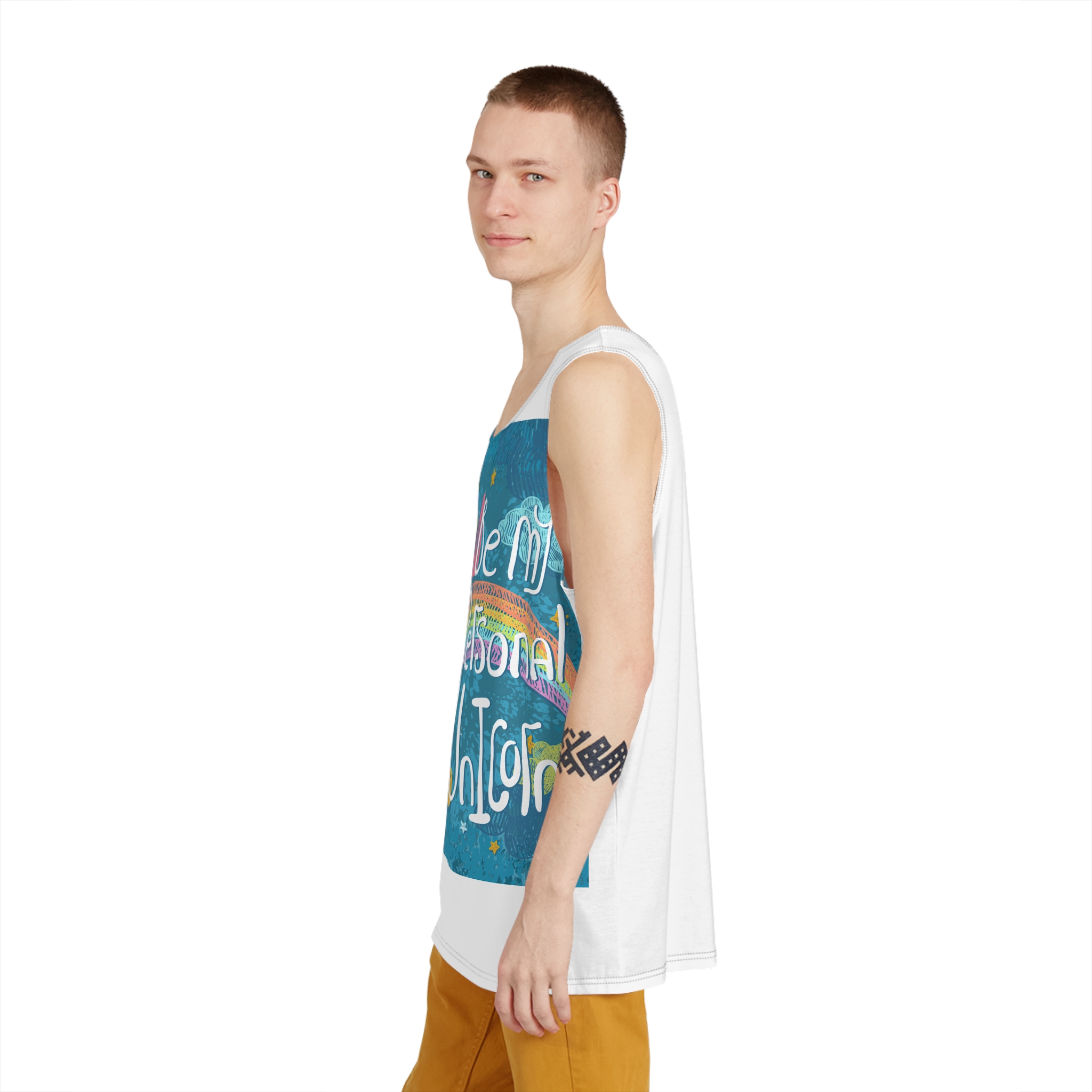 Be My Personal Unicorn Mens Tank Aop