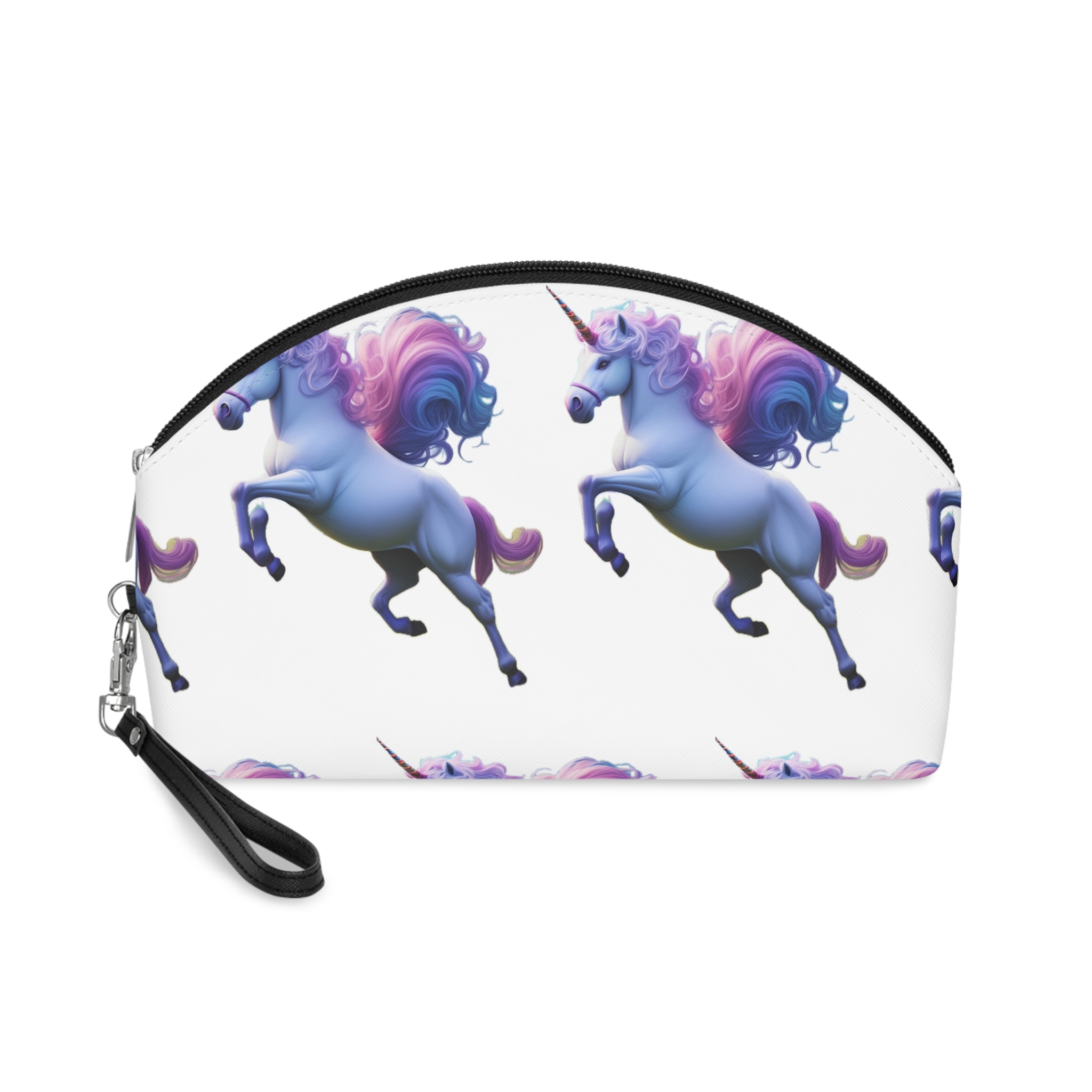 Beautiful Unicorn Running Magical Meadow Unicorn Background Images Whimsical Unicorn (37) Makeup Bag