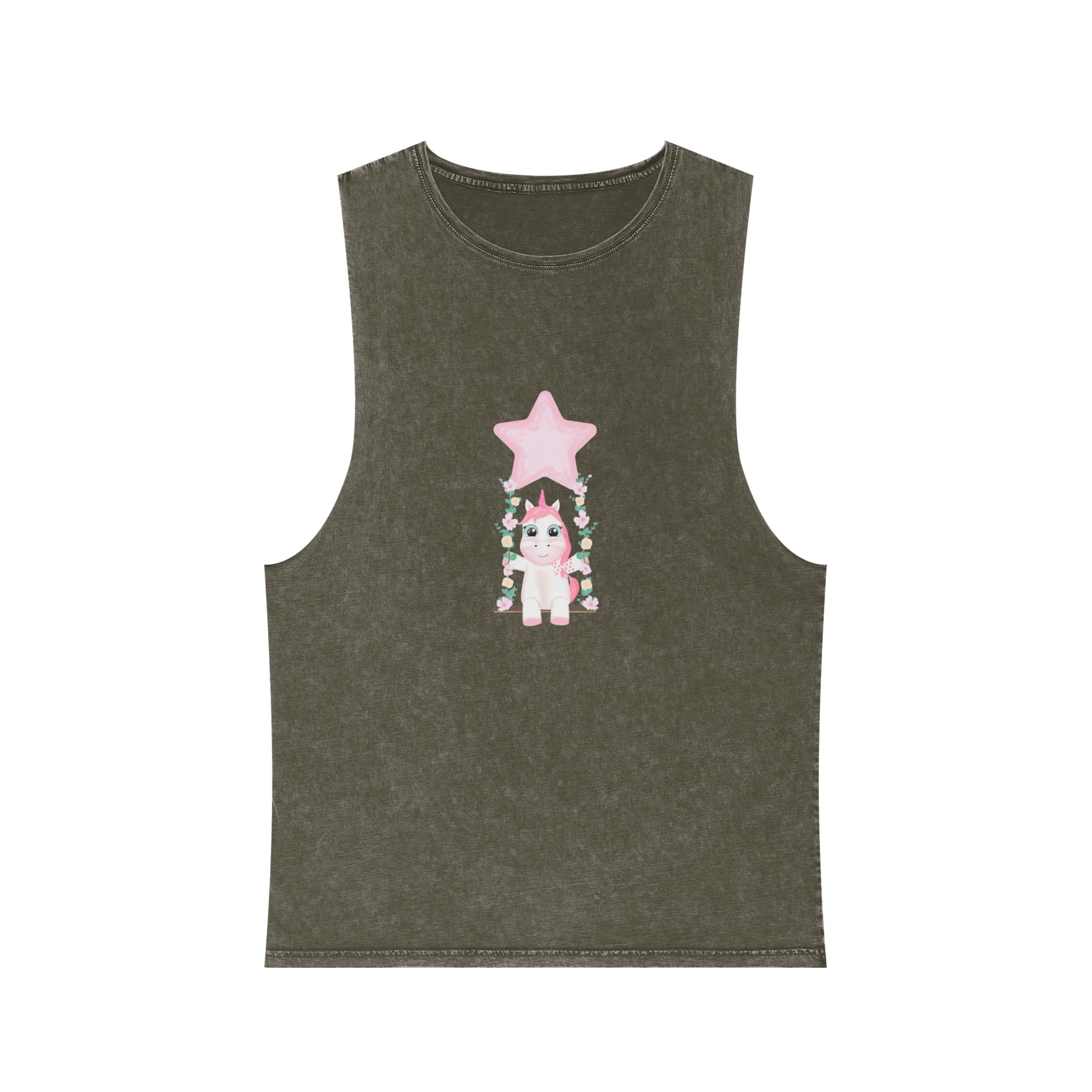 Unicorn V431 Unisex Stonewash Tank Top - Image 5