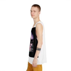 Purple Unicorn With Tree Words Unicorn It Mens Tank Aop