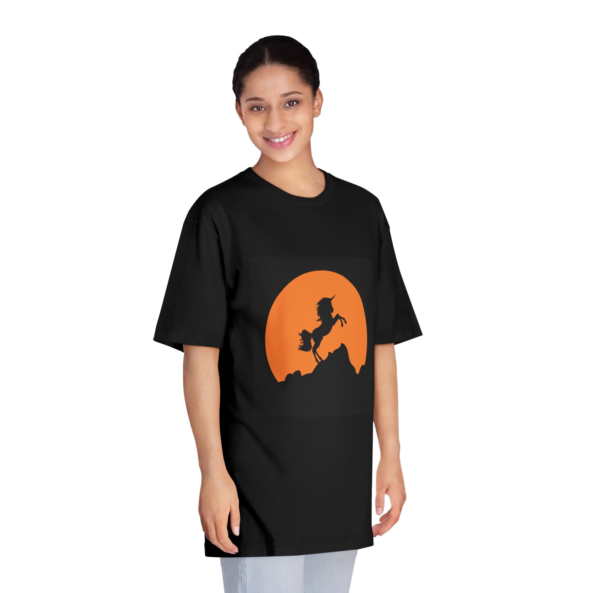 Unicorn Silhouette Unisex Classic Crewneck T Shirt - Image 7