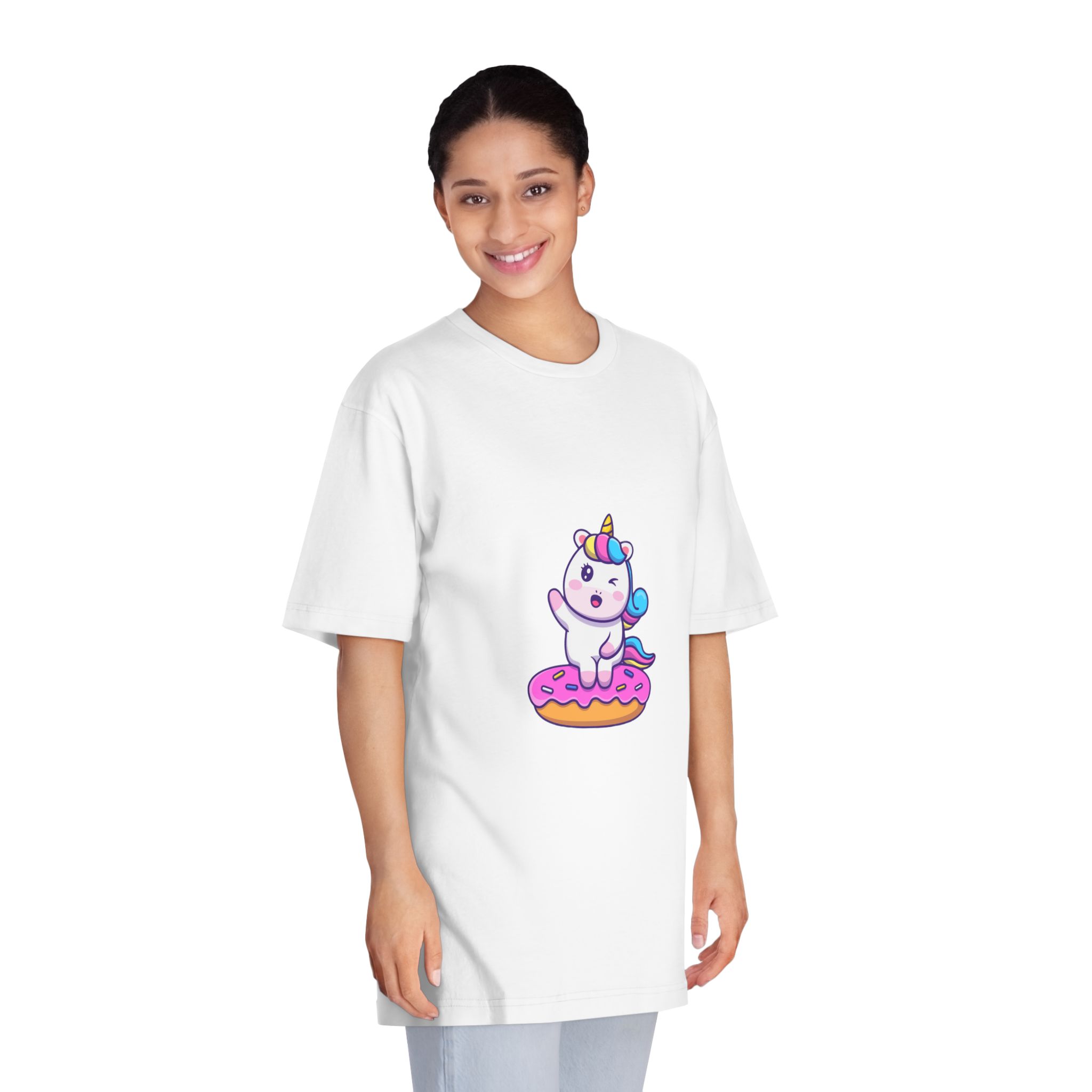 Unicorn V504 Copia Unisex Classic Crewneck T Shirt - Image 3