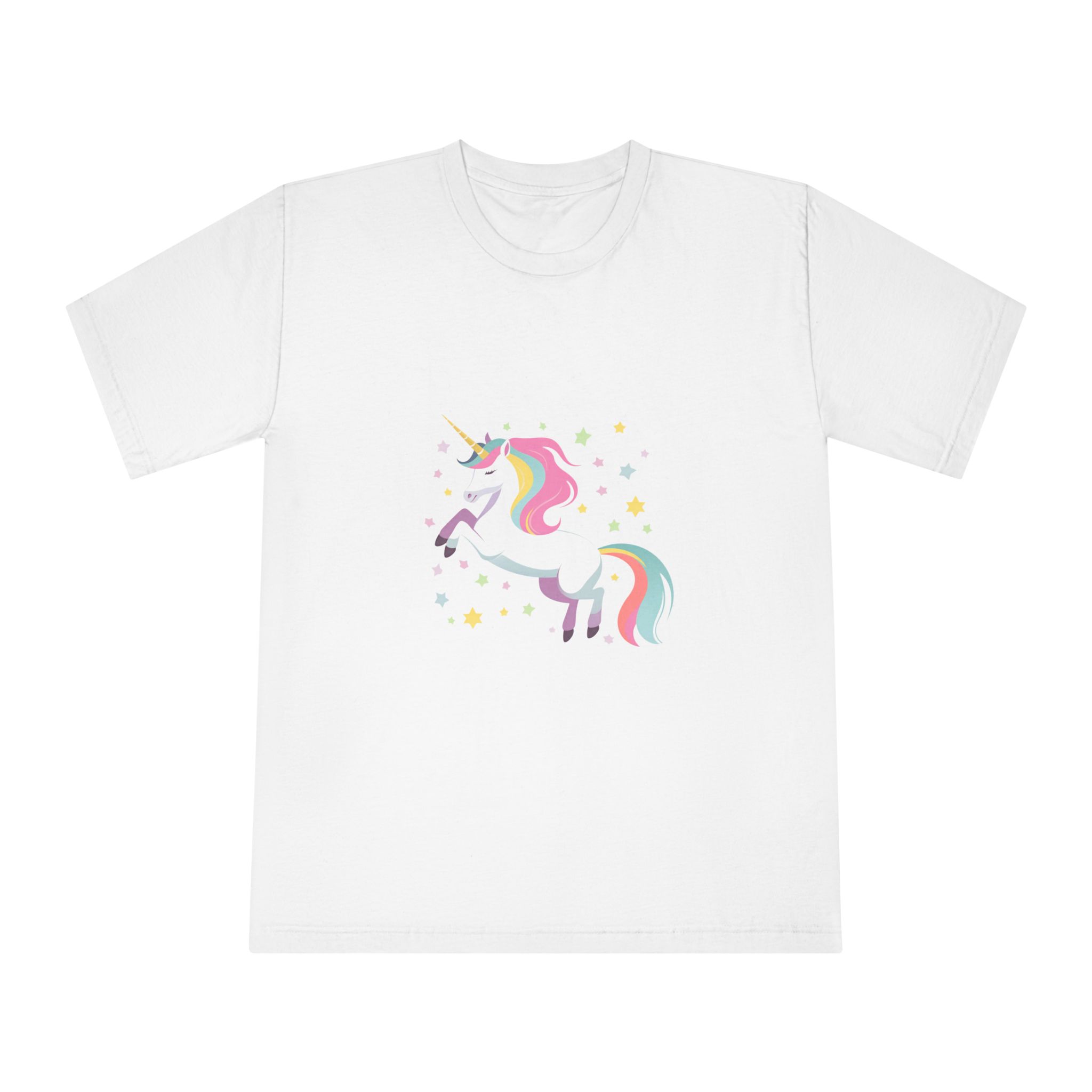 Unicorn With Stars Stars Background Generative Ai Unisex Classic Crewneck T Shirt