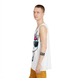 Little Unicorn With Sunglasses Mens Tank Aop