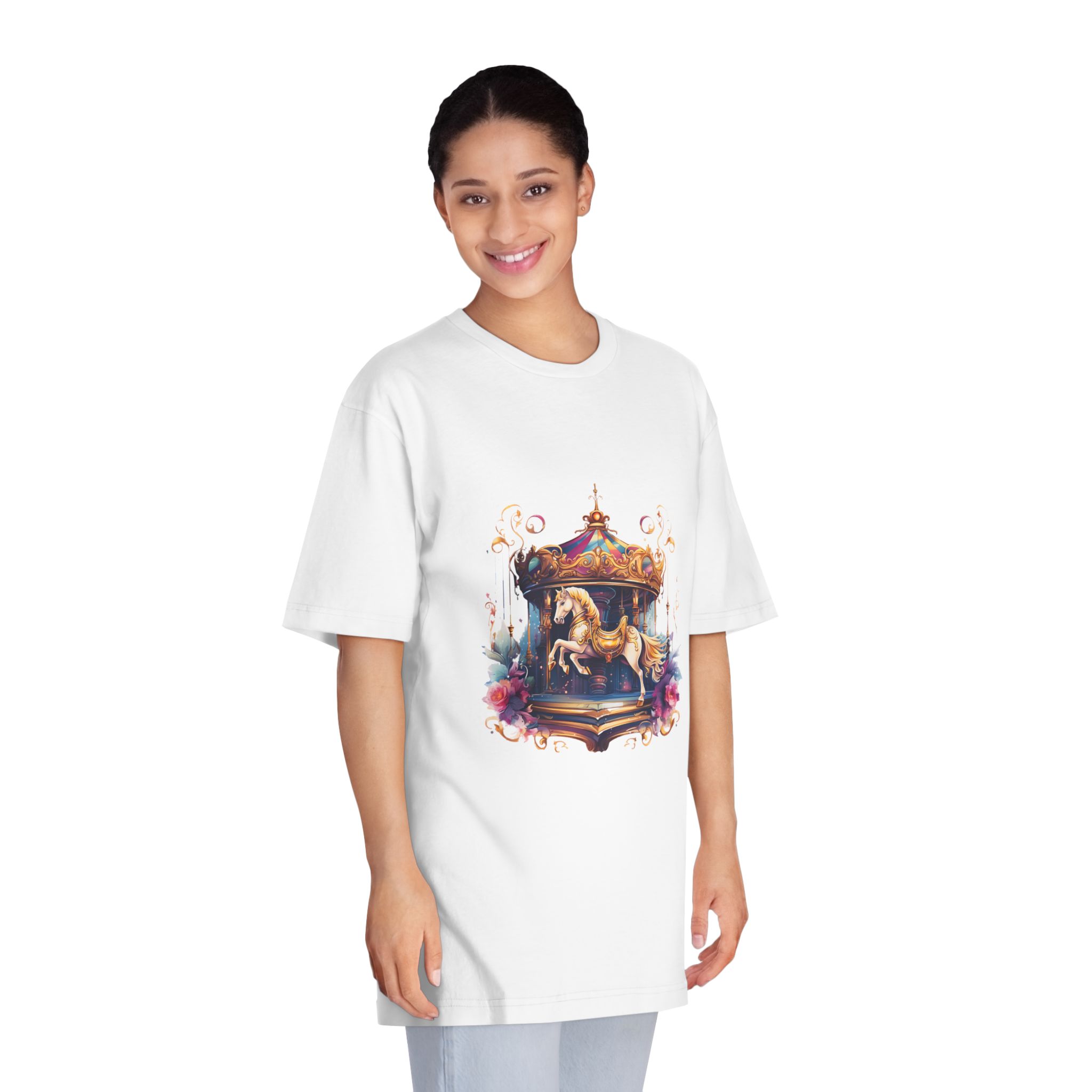 Unicorns 257 Unisex Classic Crewneck T Shirt - Image 3