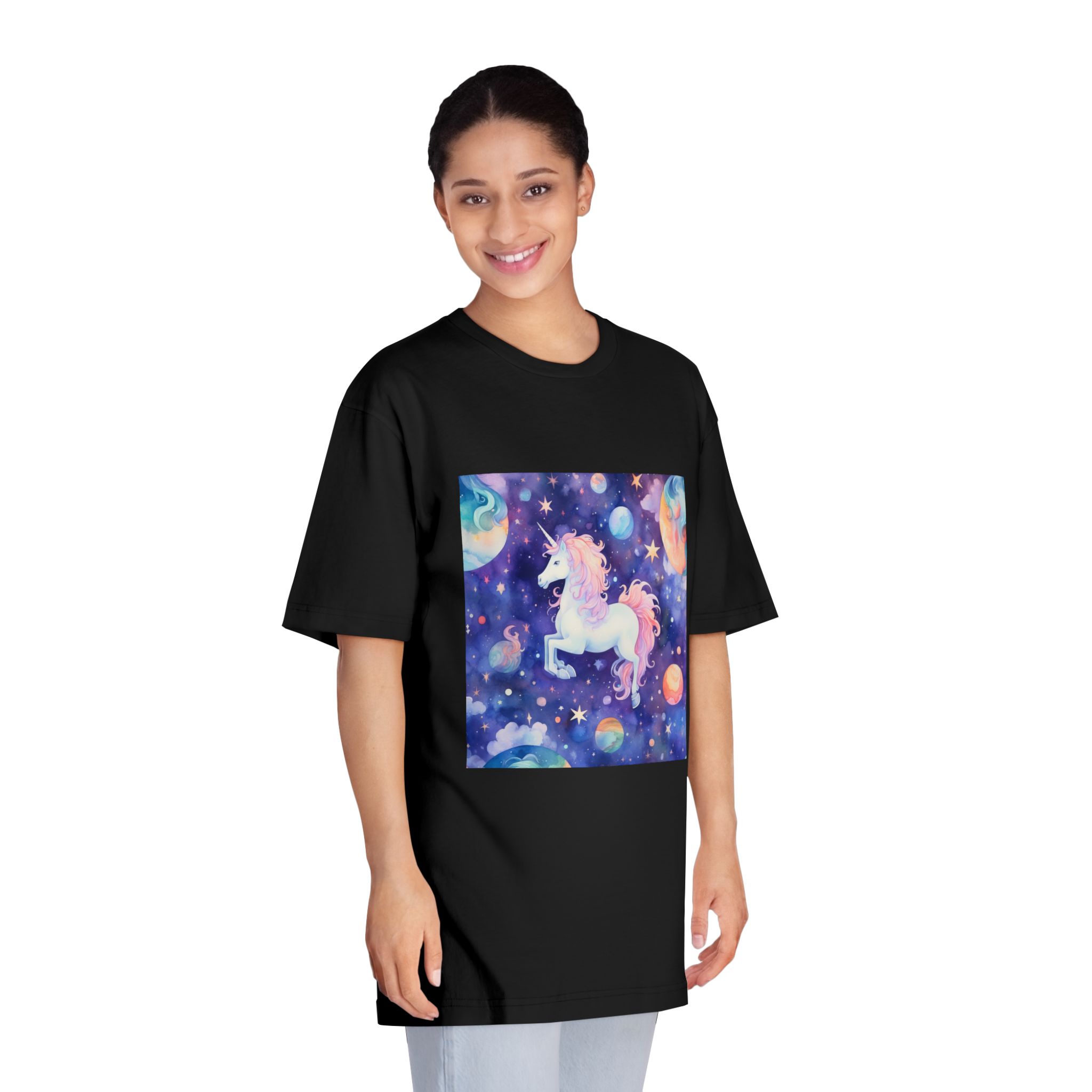 There Is Unicorn That Is Flying Through Sky Generative Ai Unisex Classic Crewneck T Shirt - Image 7