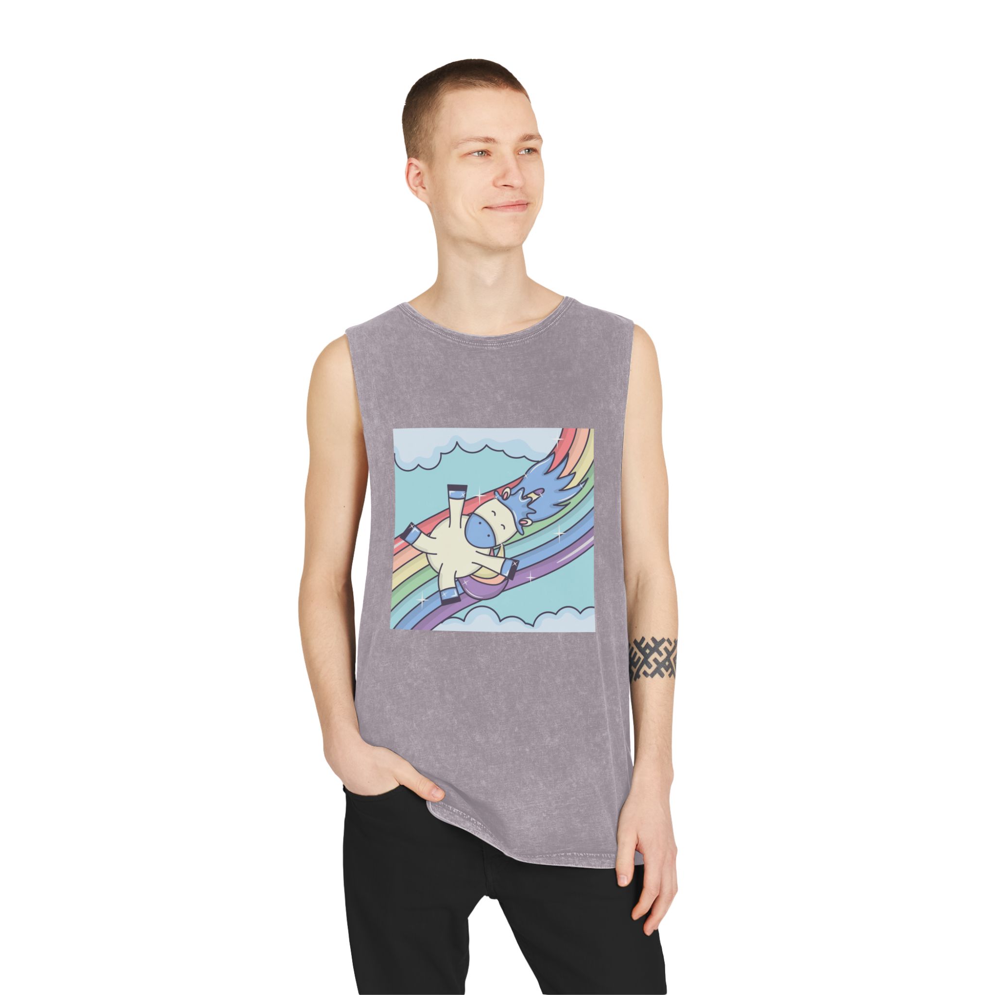 Unicorn V352 Unisex Stonewash Tank Top - Image 19