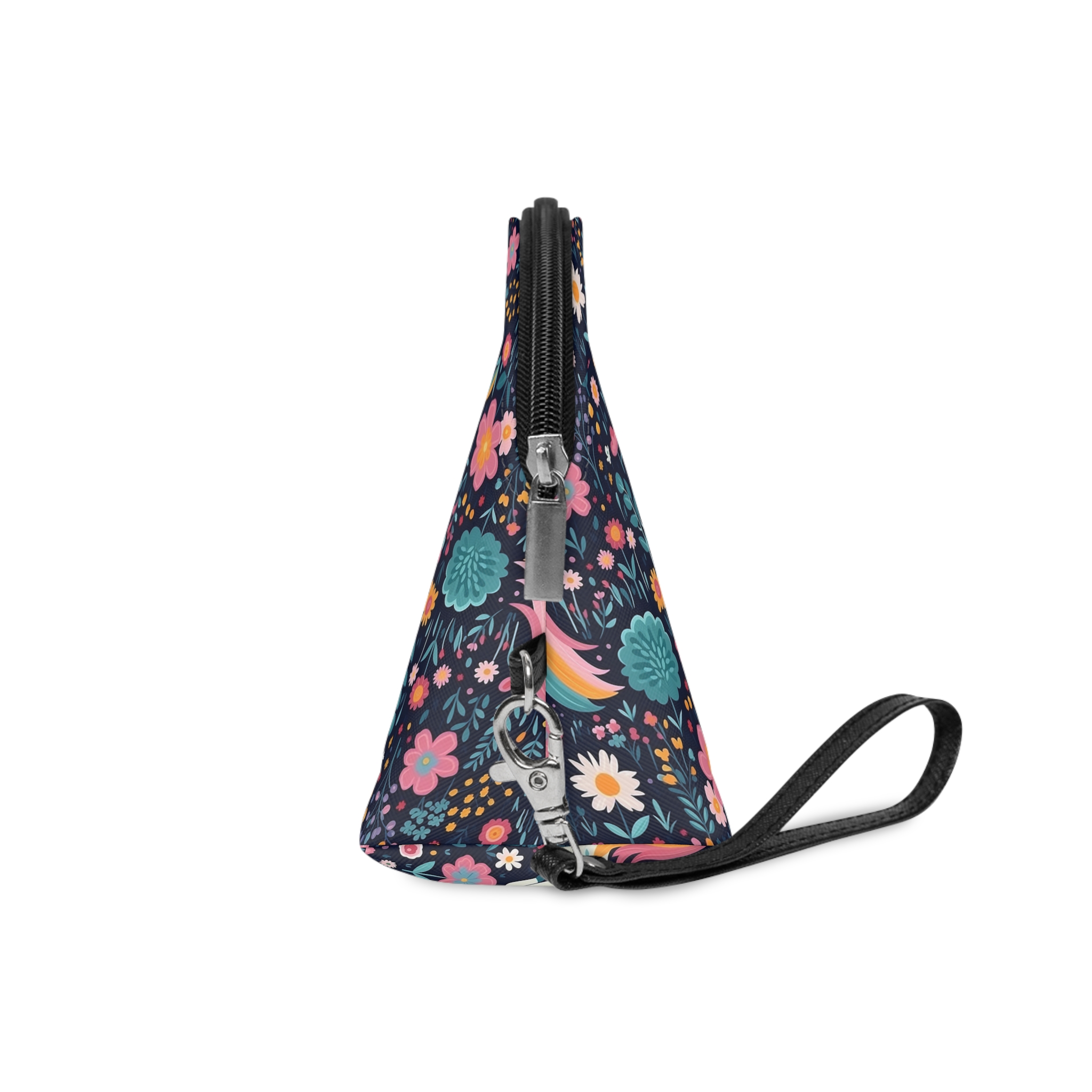 Childish Seamless Pattern Background With Colorful Unicorns (1) Makeup Bag - Image 3