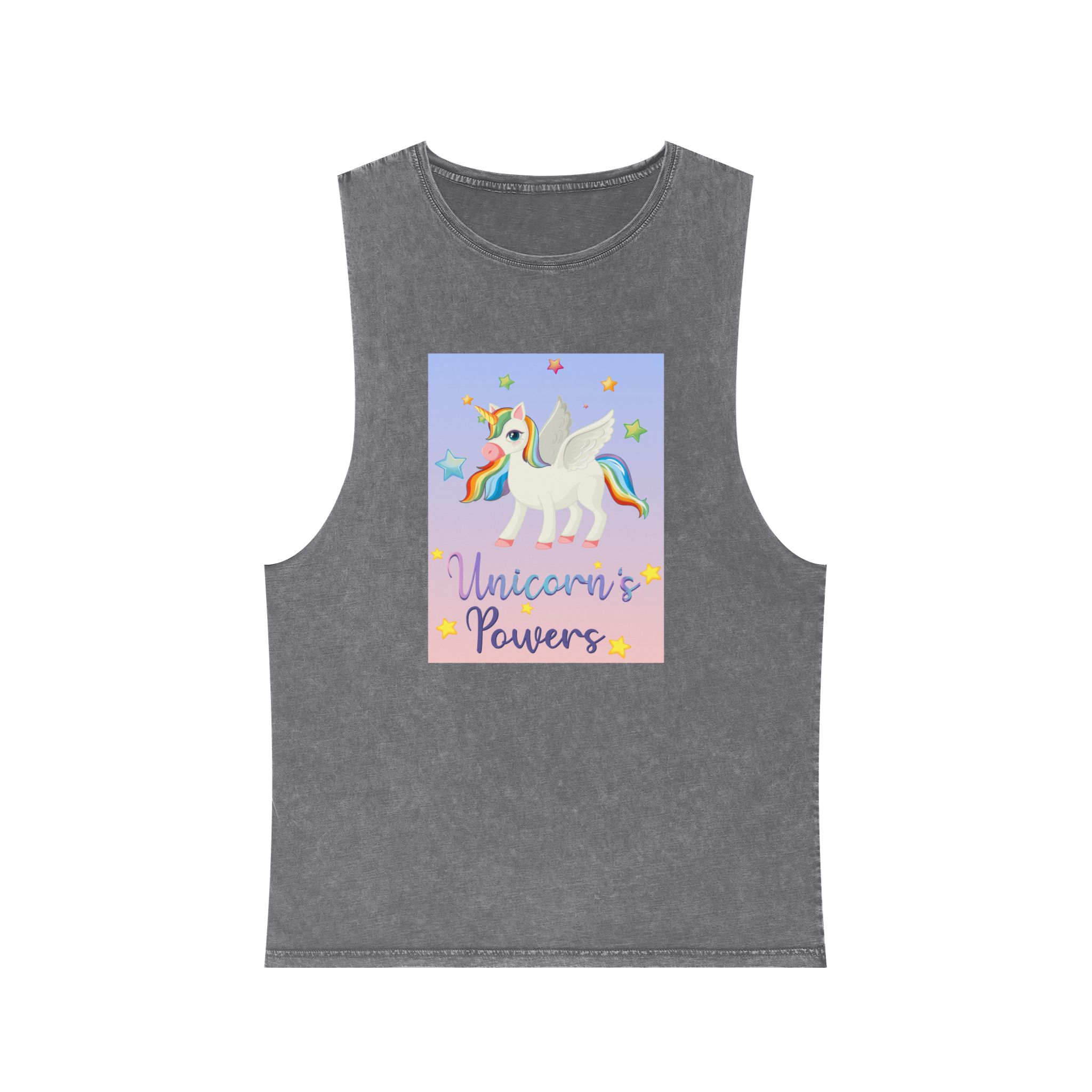 Unicorn V444 Unisex Stonewash Tank Top - Image 9