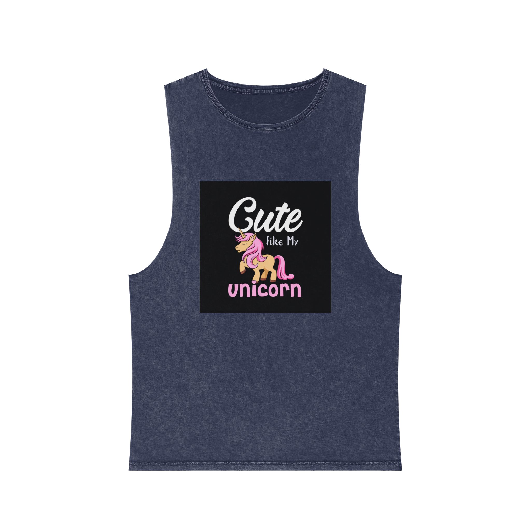 Unicorn 12 Unisex Stonewash Tank Top - Image 13