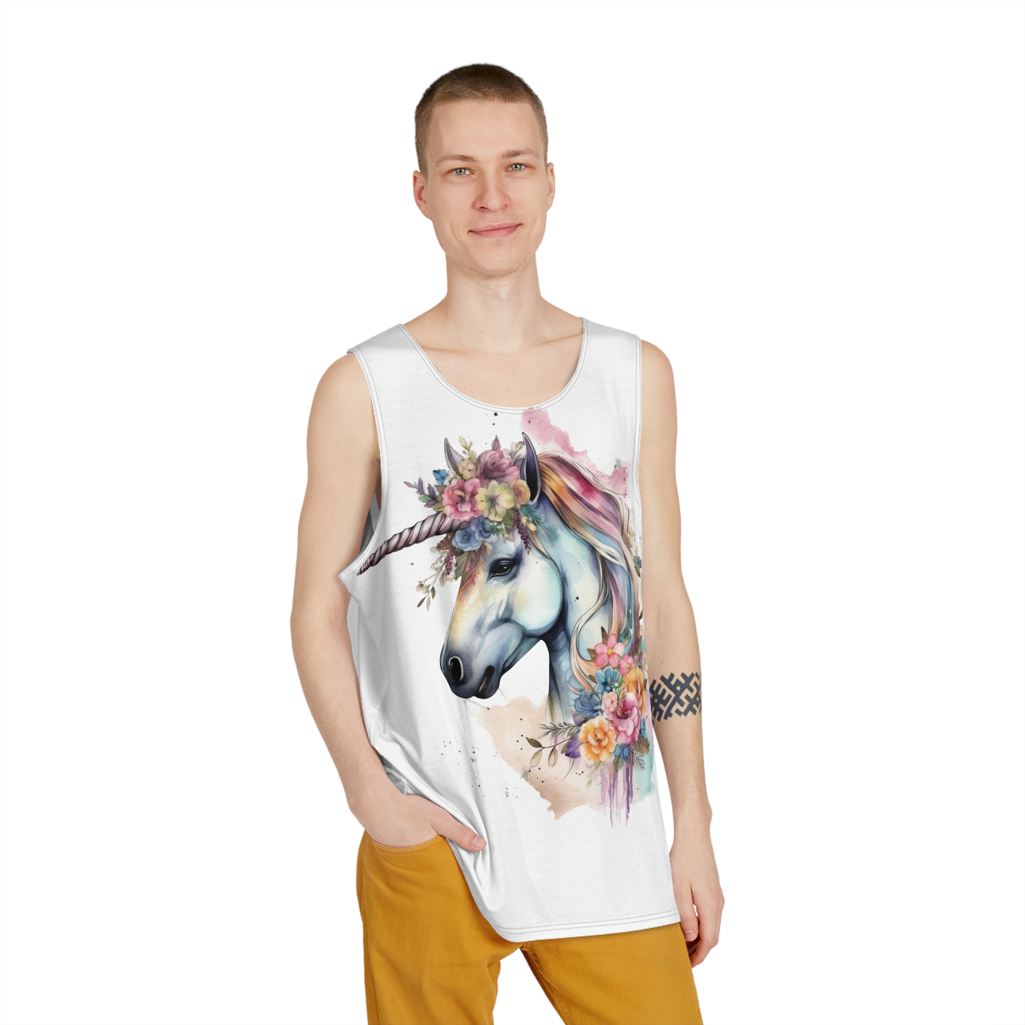 Unicorns 394 Mens Tank Aop - Image 3