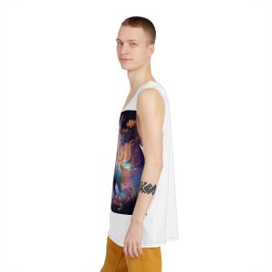 Unicorn Clouds With Rainbow Mane Star Field Generative Ai Mens Tank Aop