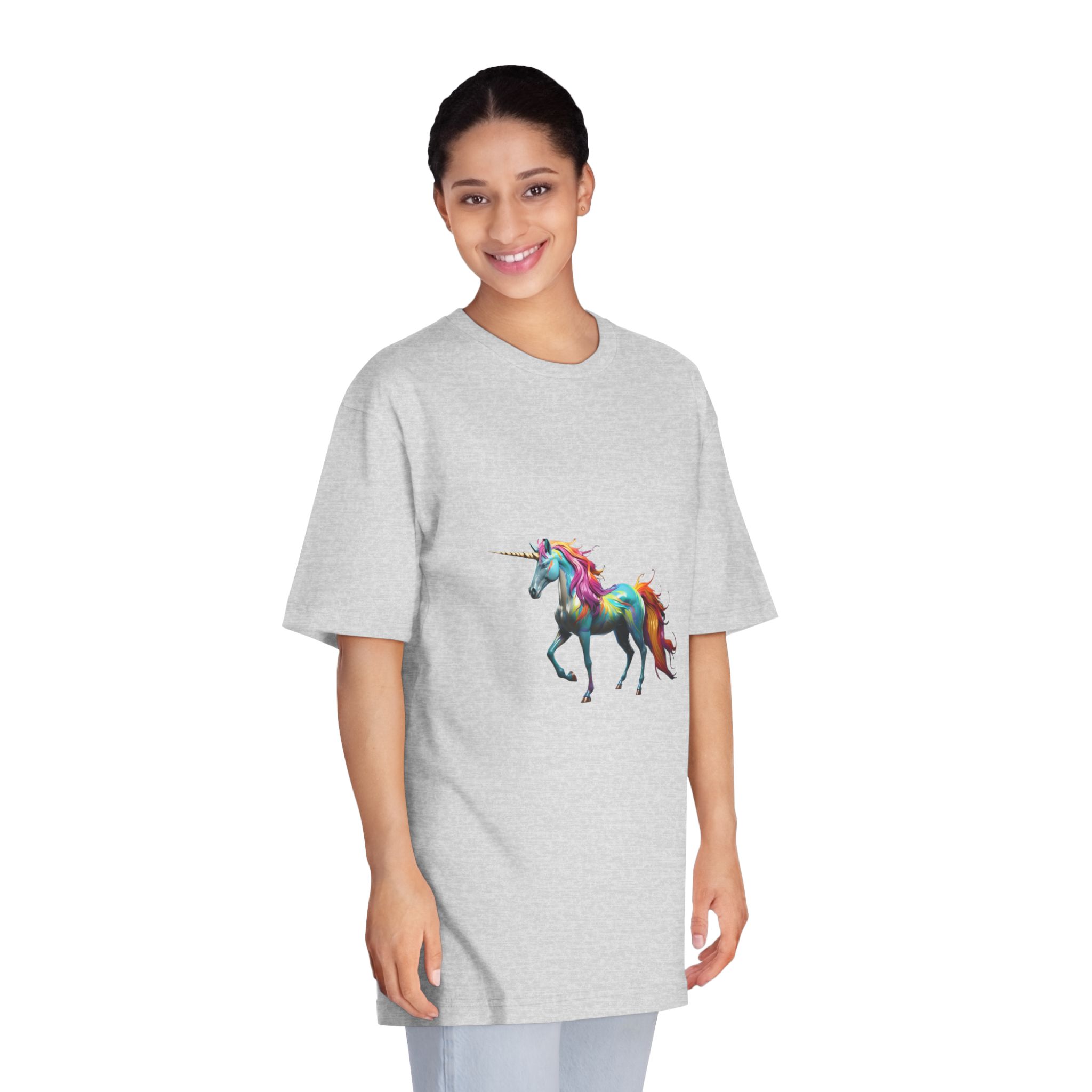 Mythical Unicorn With Oil Spill Colors Fotor Bg Remover 2023110415173 Unisex Classic Crewneck T Shirt - Image 15