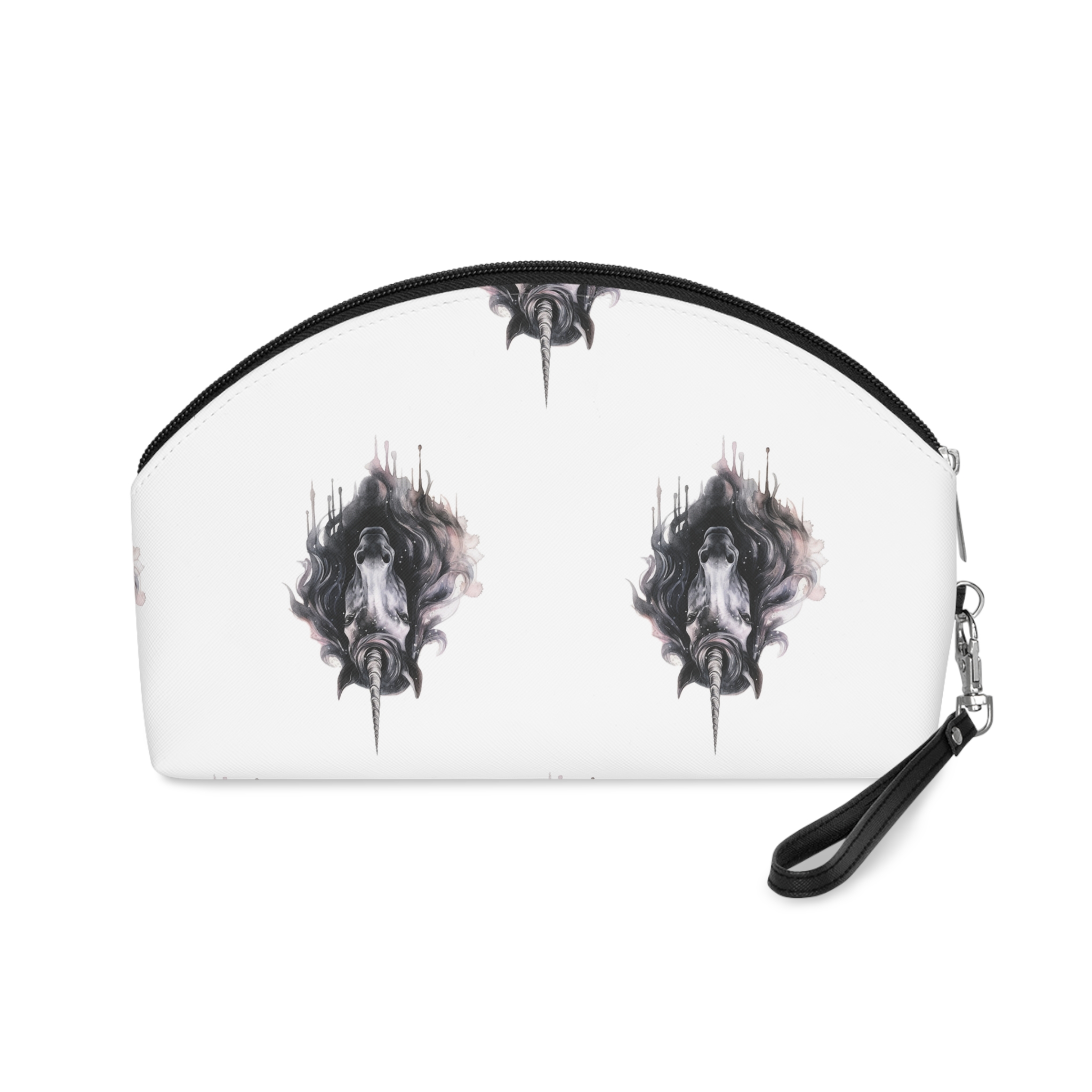 Painting Unicorn With Long Mane Horn Generative Ai Makeup Bag - Image 2