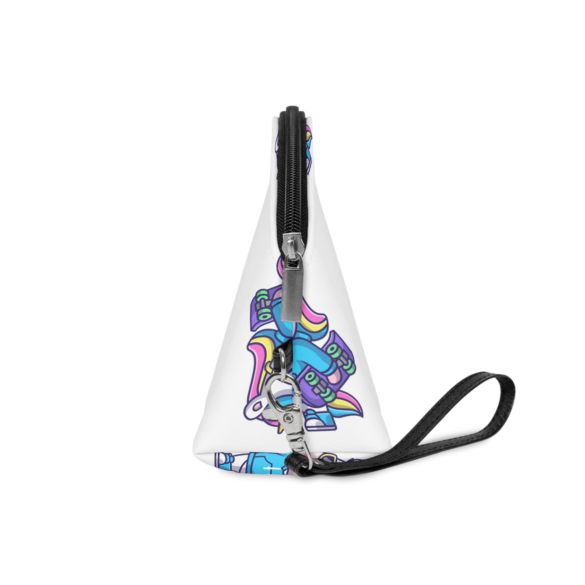 Cute Unicorn Skate Makeup Bag - Image 3