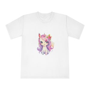 Watercolor Cute Unicorn Isolated Unisex Classic Crewneck T Shirt