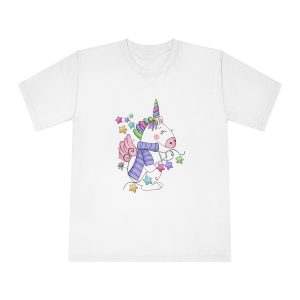 Happy Unicorn Unisex Classic Crewneck T Shirt