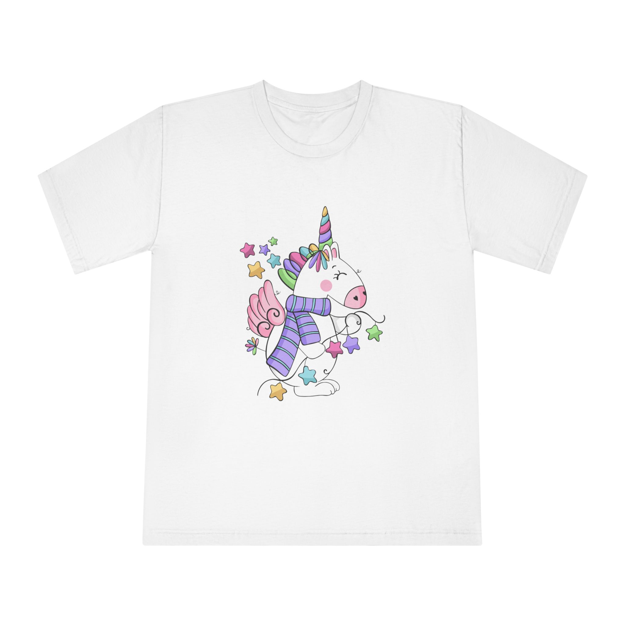 Happy Unicorn Unisex Classic Crewneck T Shirt
