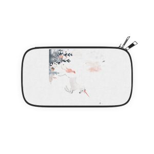 Illustration Unicorn Forest With Flowers Trees Generative Ai Passport Wallet