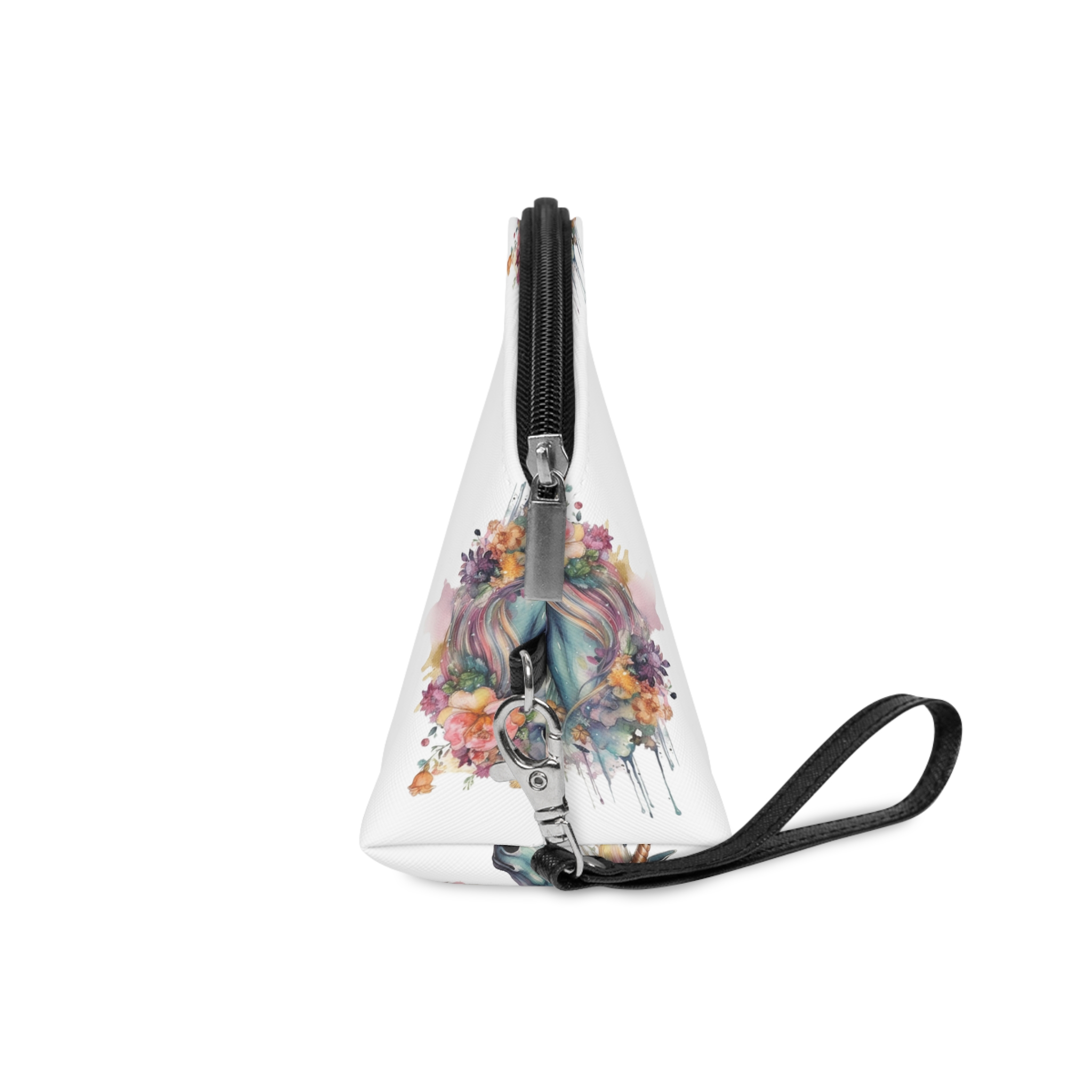 Unicorn With Flower Crown Its Head Makeup Bag - Image 3