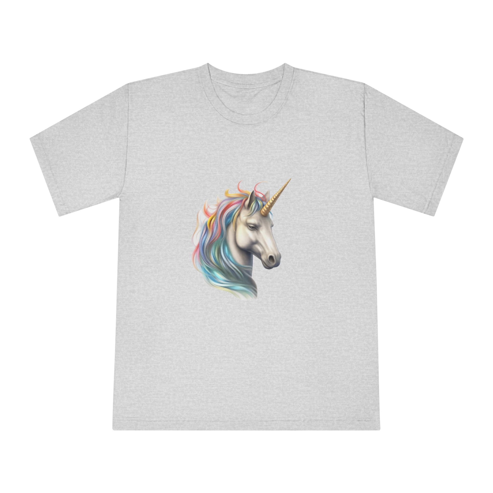 There Is Drawing Unicorn With Colorful Mane Generative Ai Unisex Classic Crewneck T Shirt - Image 13