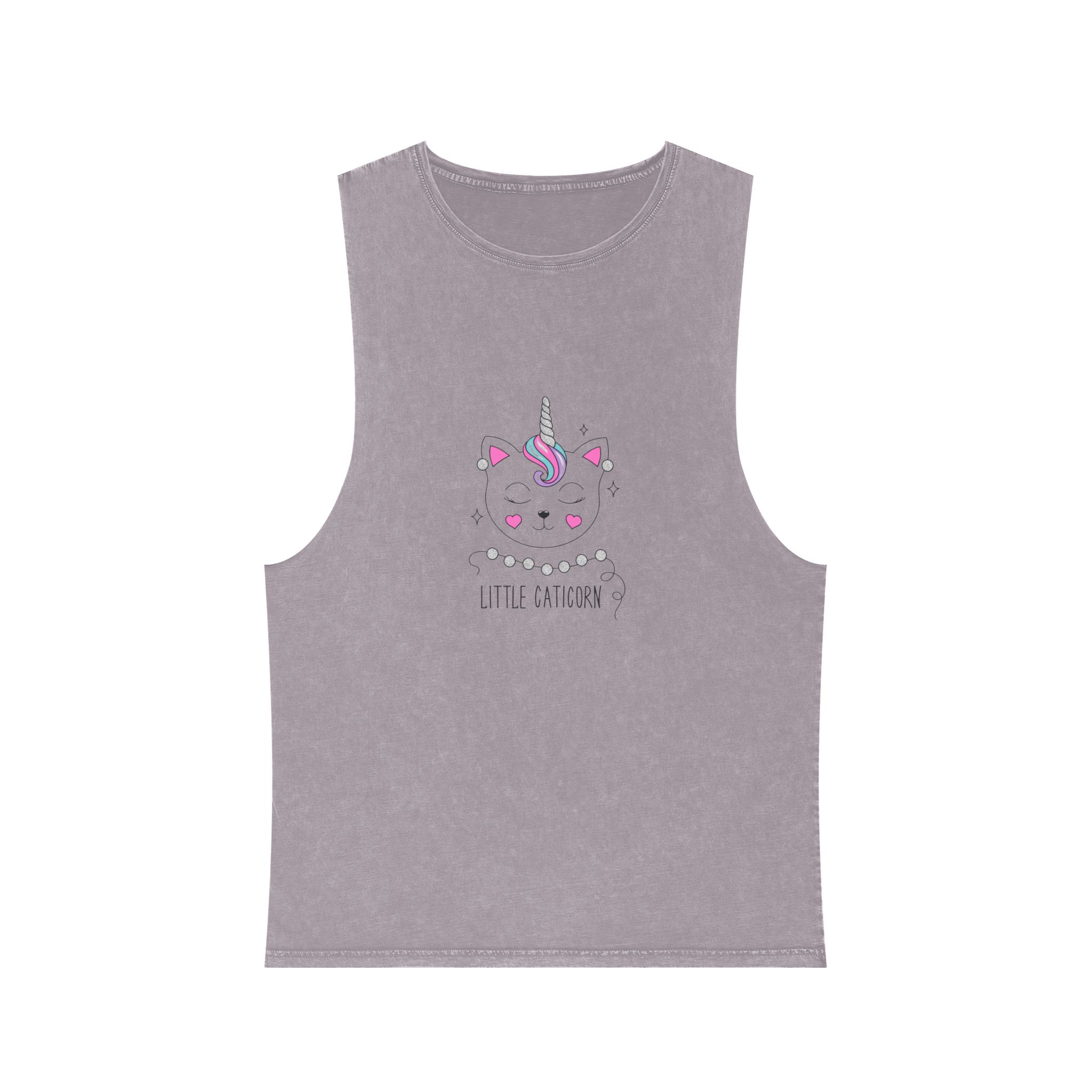 Little Caticorn Copia Unisex Stonewash Tank Top - Image 17
