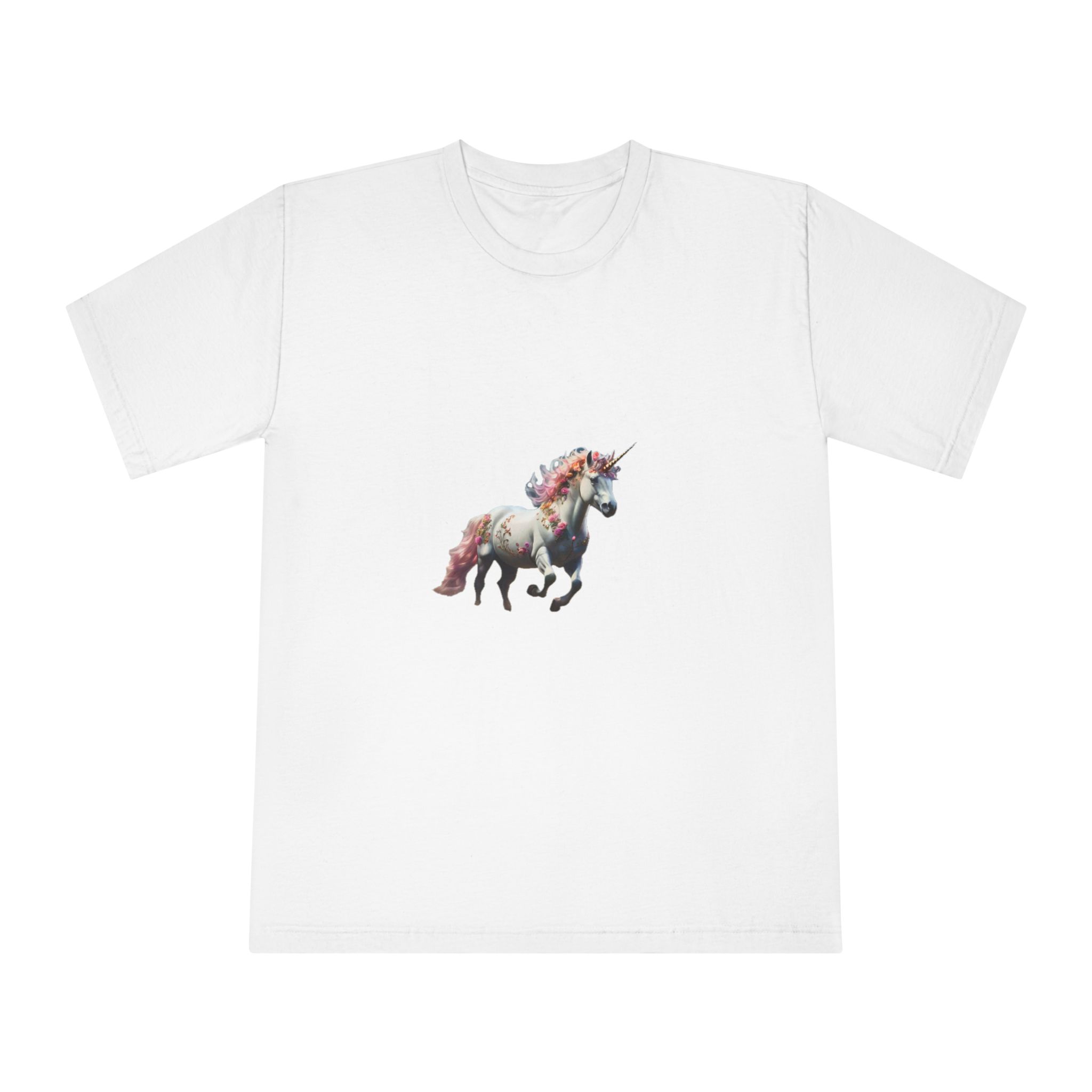 Beautiful Unicorn Running Magical Meadow Unicorn Background Images Whimsical Unicorn (27) Unisex Classic Crewneck T Shirt
