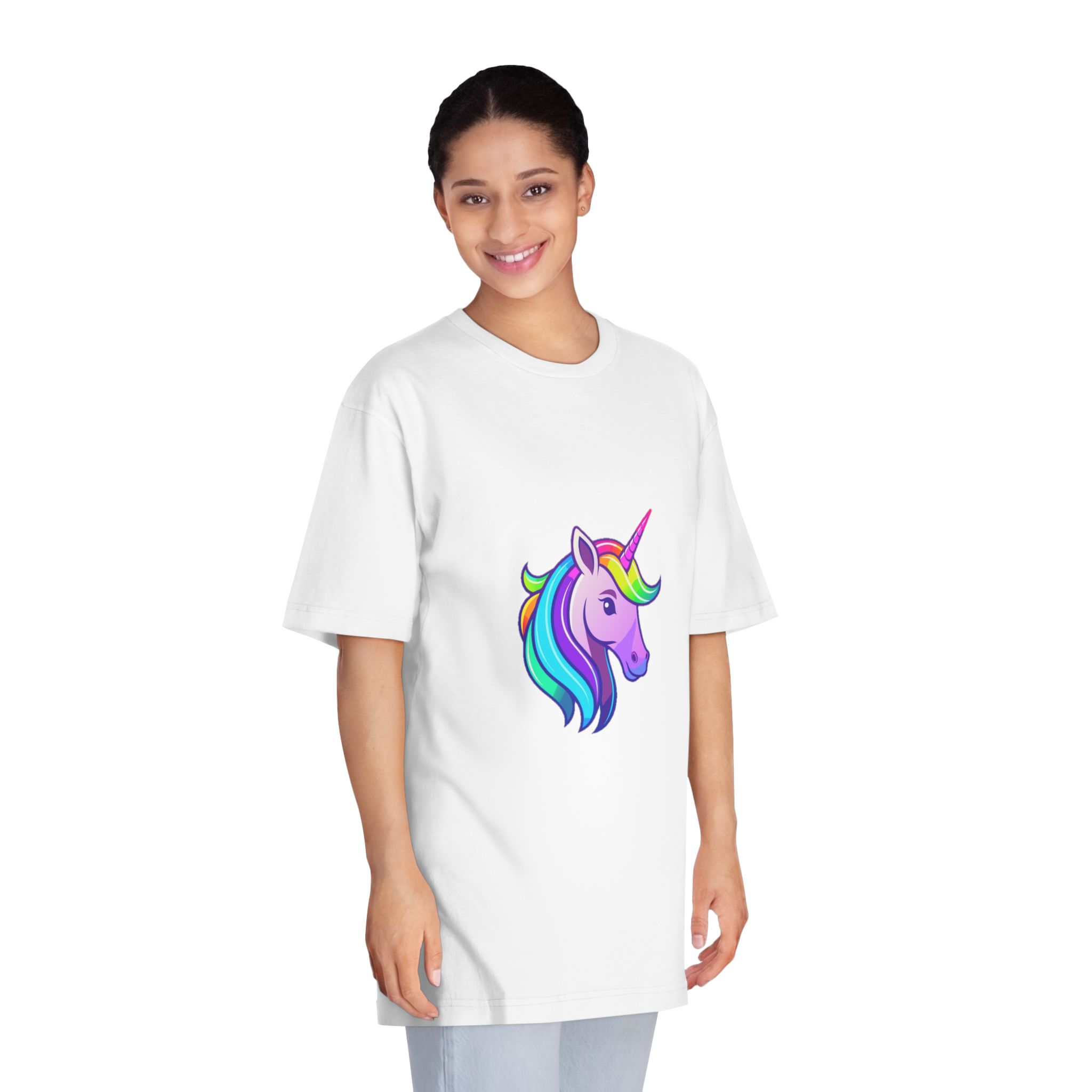 Unicorn 1 Unisex Classic Crewneck T Shirt - Image 3